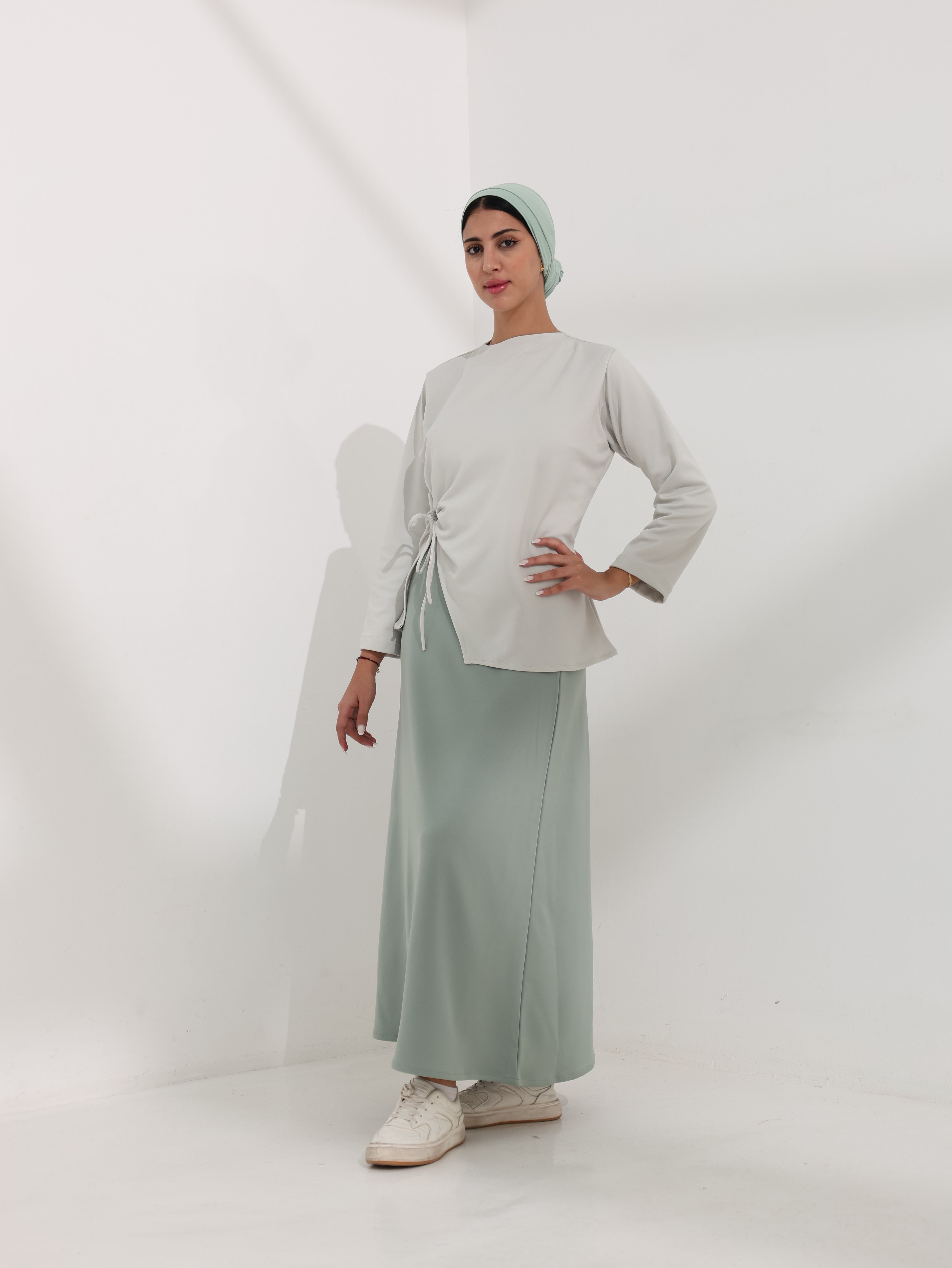 ZARA WRAP TOP & SKIRT SET – Heavy Scuba Collection