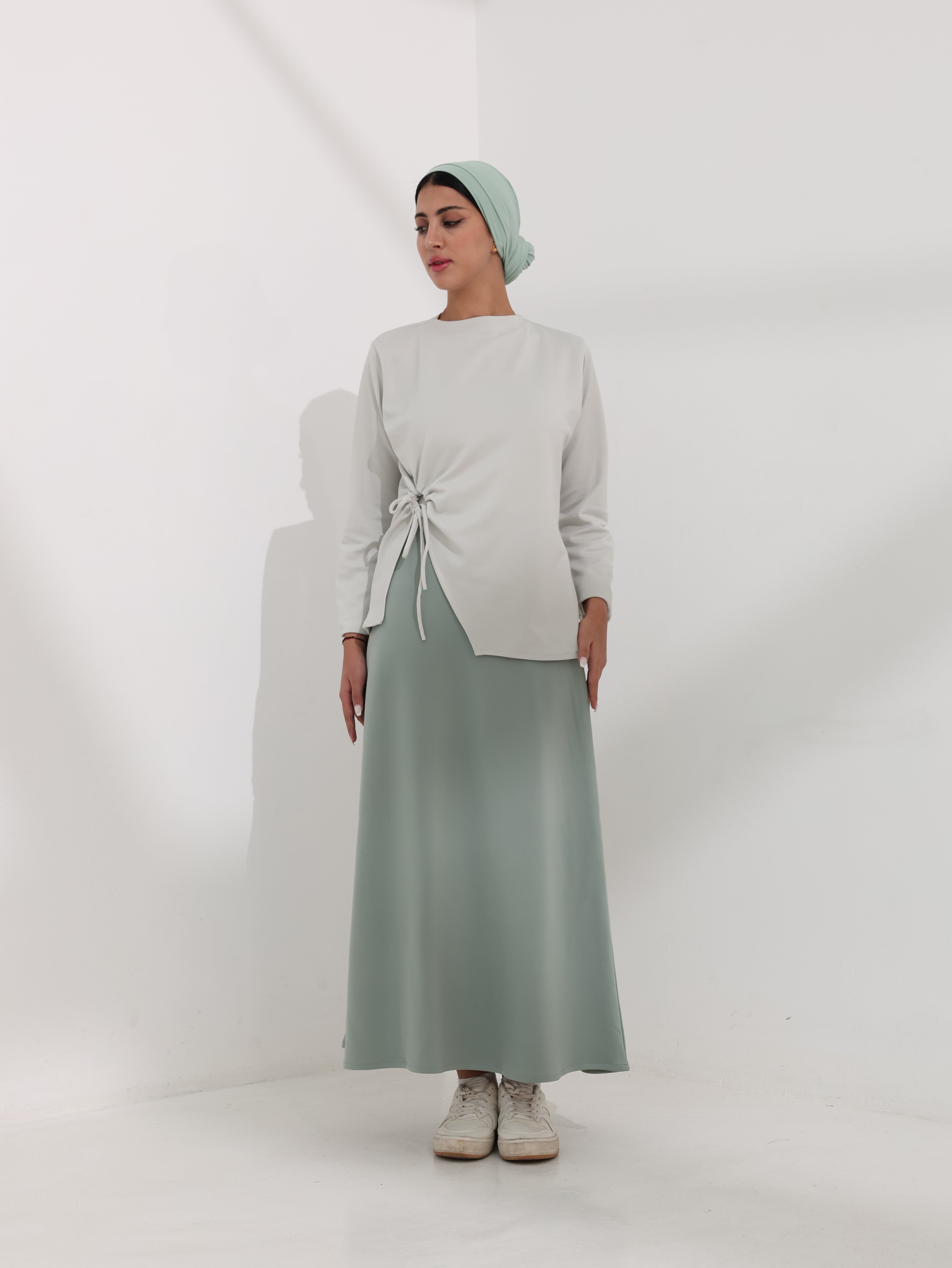 ZARA WRAP TOP & SKIRT SET – Heavy Scuba Collection