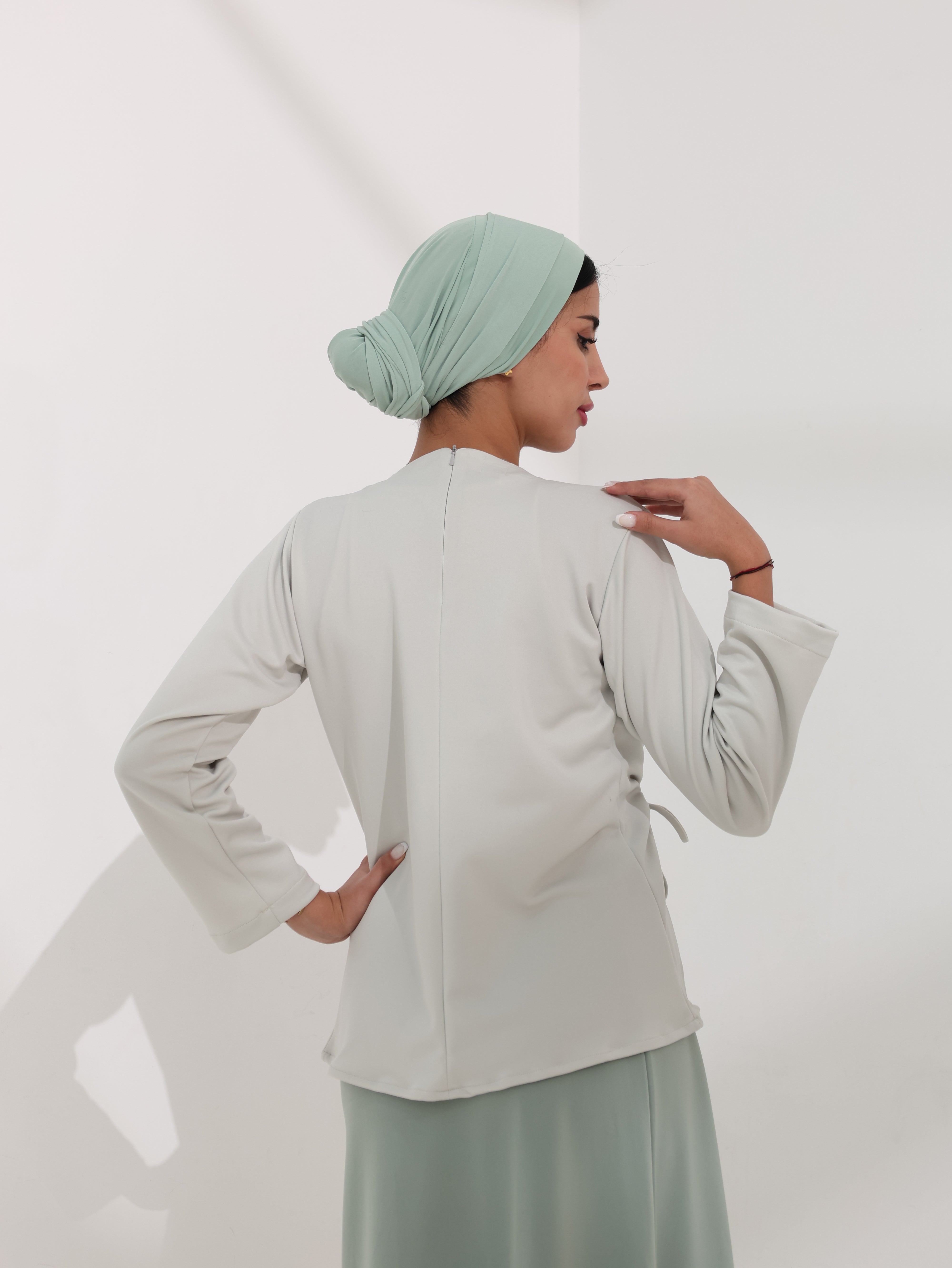 ZARA WRAP TOP & SKIRT SET – Heavy Scuba Collection