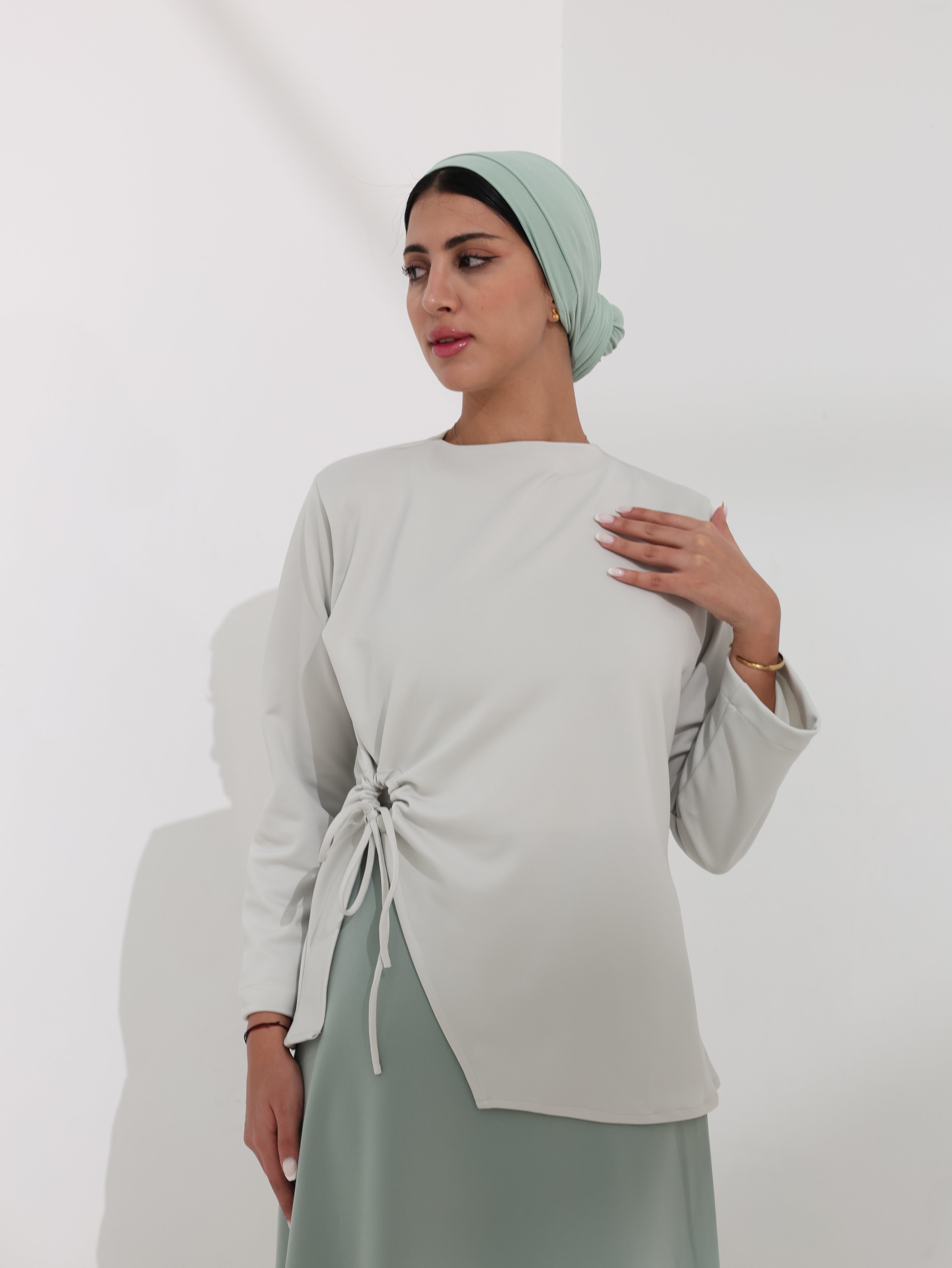 ZARA WRAP TOP & SKIRT SET – Heavy Scuba Collection