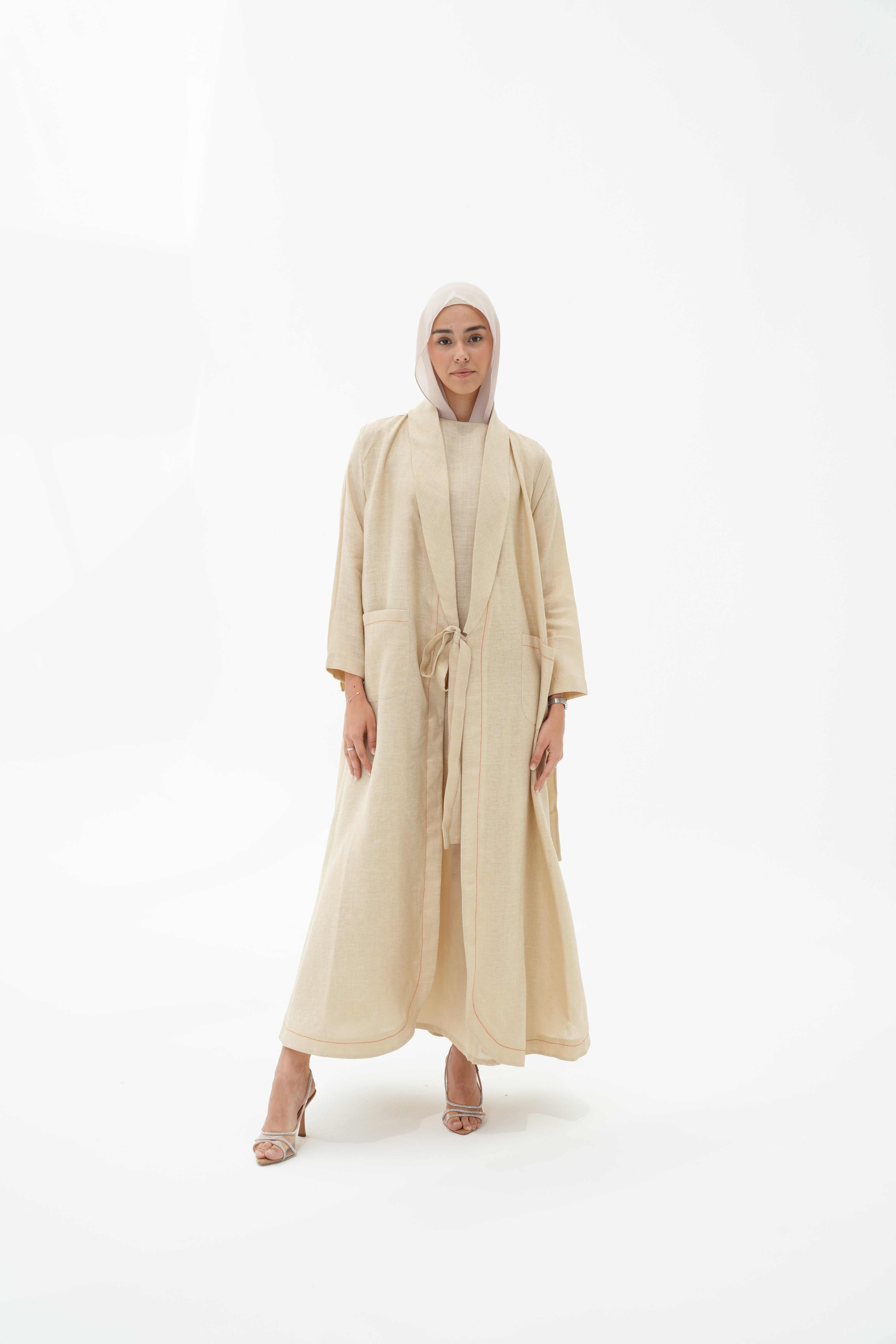 Shimmery Linen Abaya (Pre-Order)