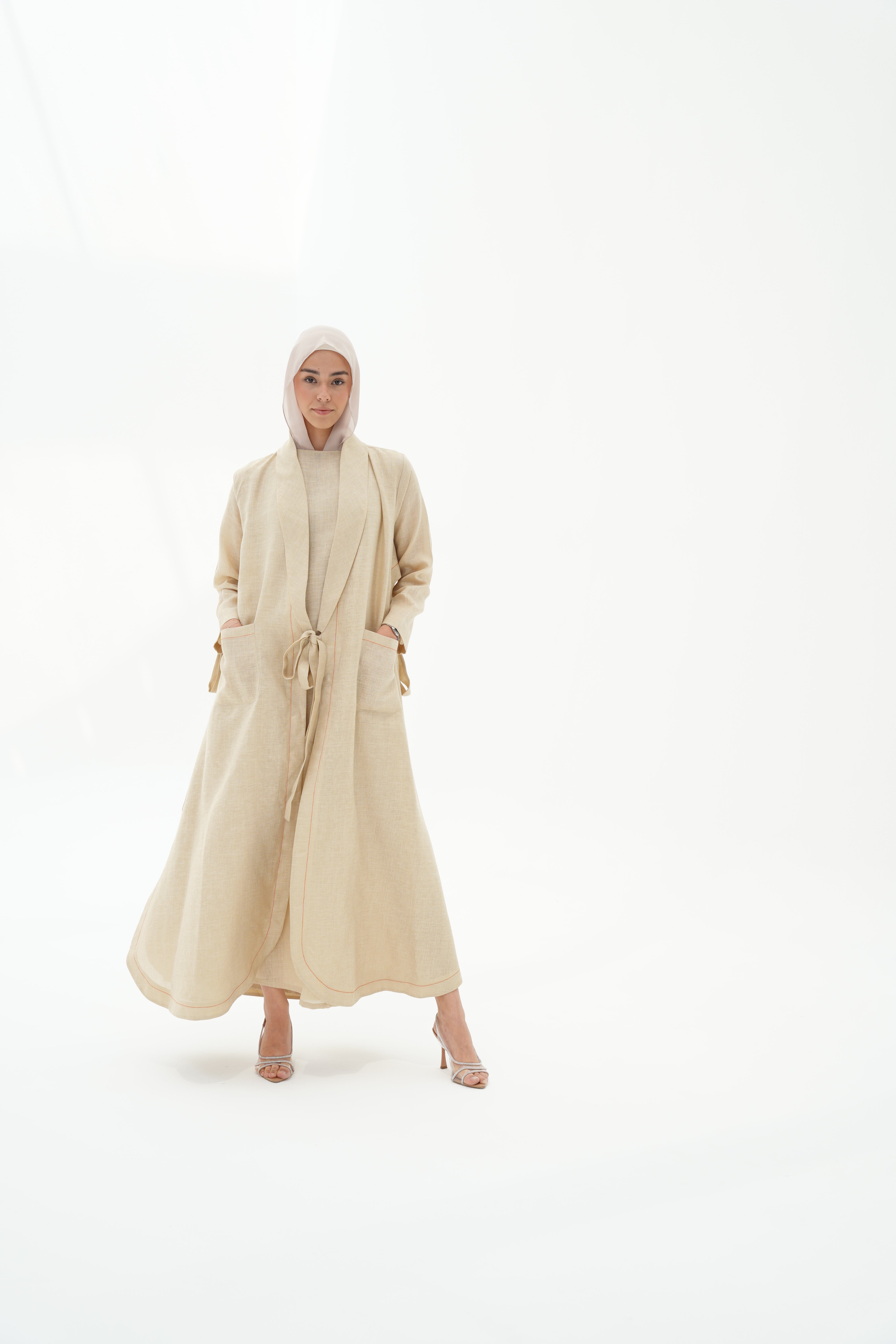 Shimmery Linen Abaya (Pre-Order)