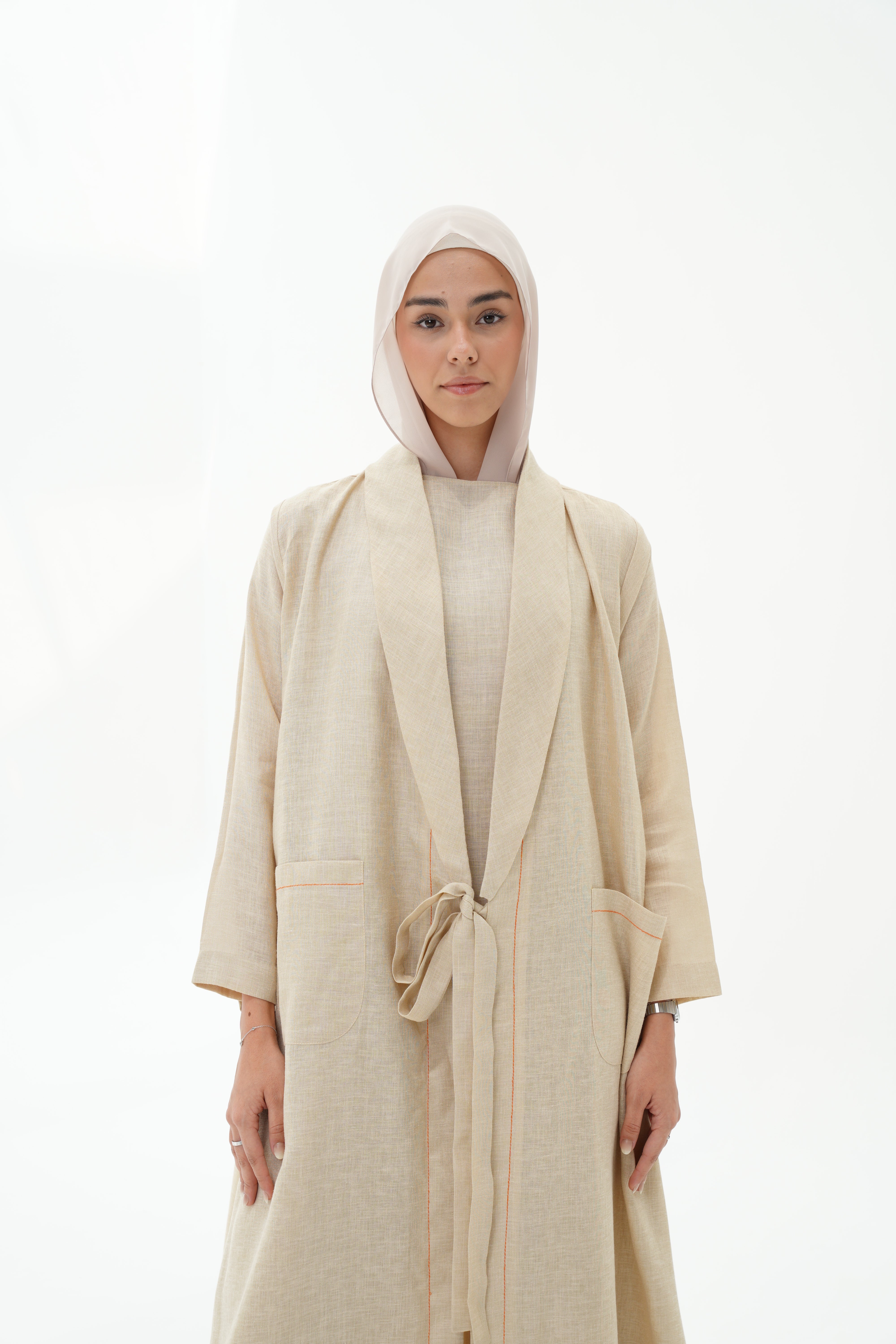 Shimmery Linen Abaya (Pre-Order)