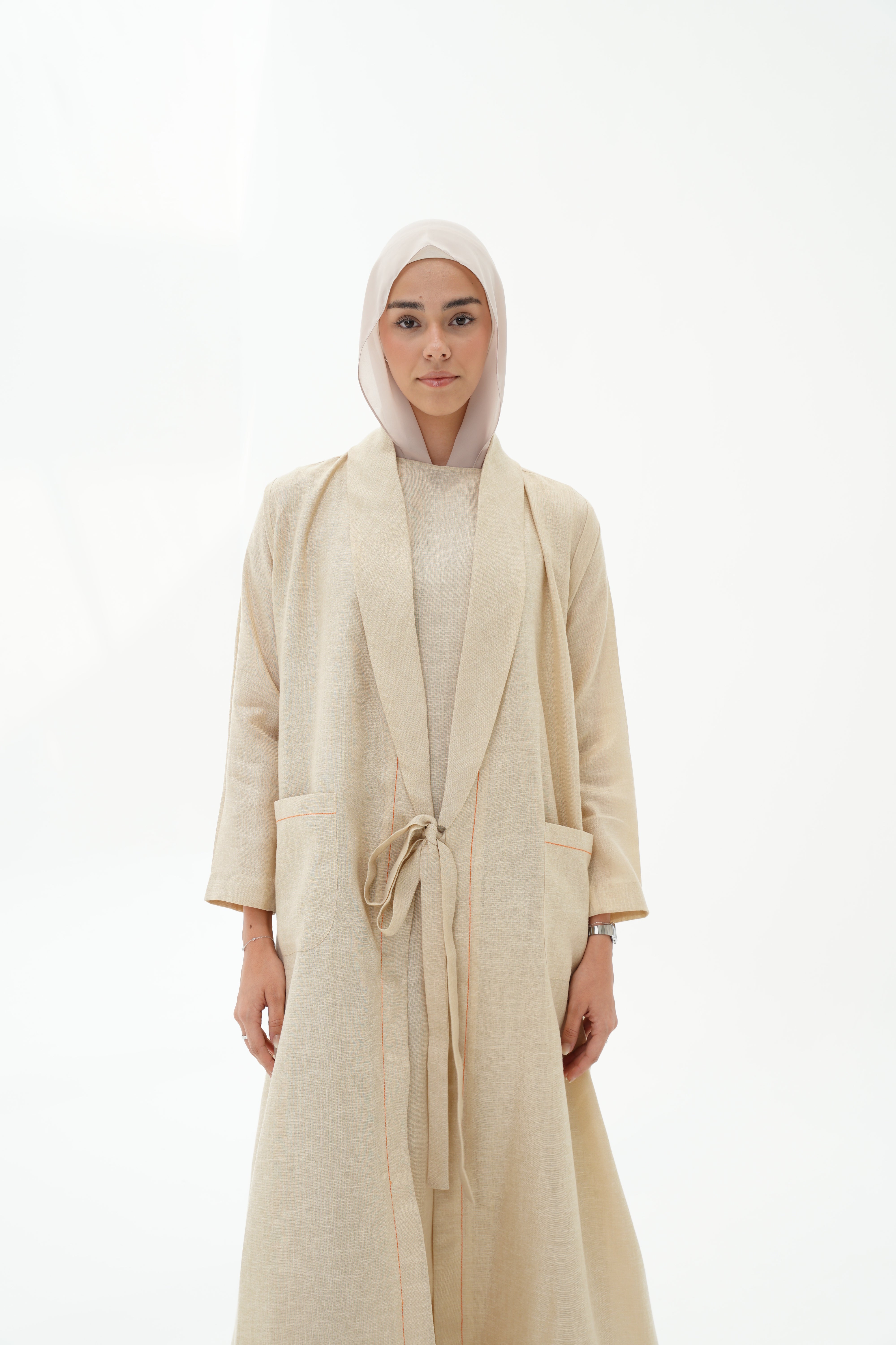 Shimmery Linen Abaya (Pre-Order)