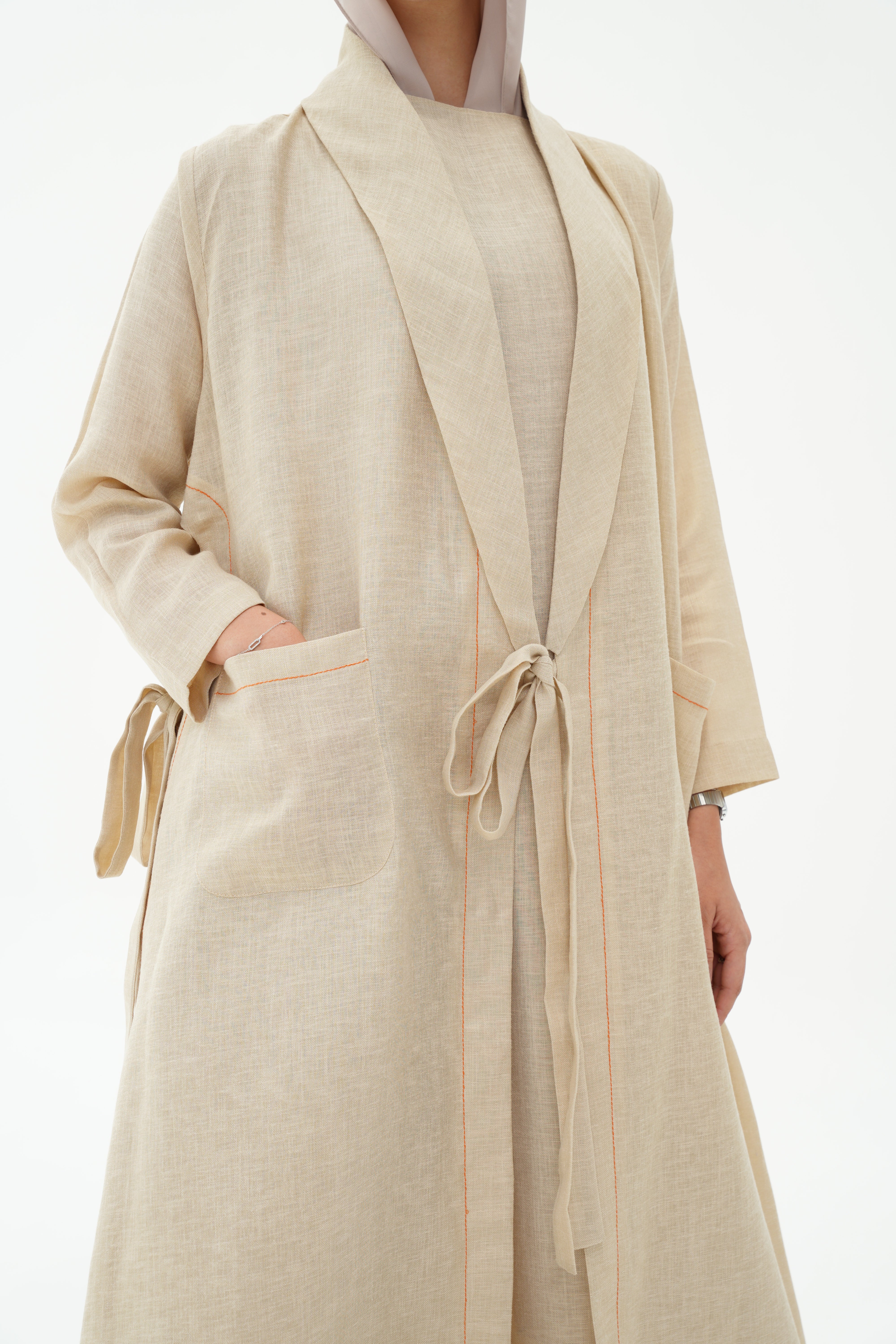 Shimmery Linen Abaya (Pre-Order)