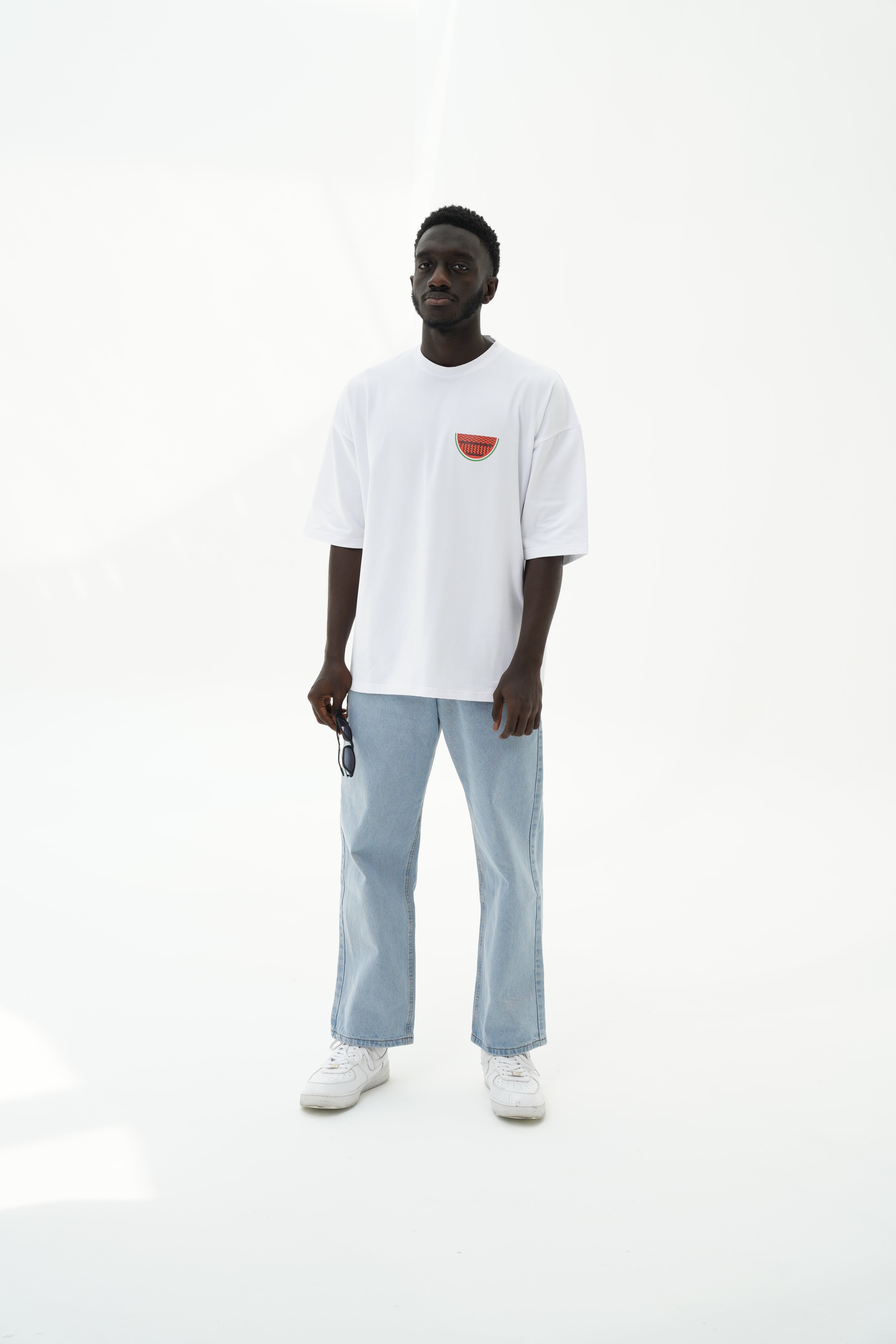 Palestine Watermelon Men's T-Shirt - White