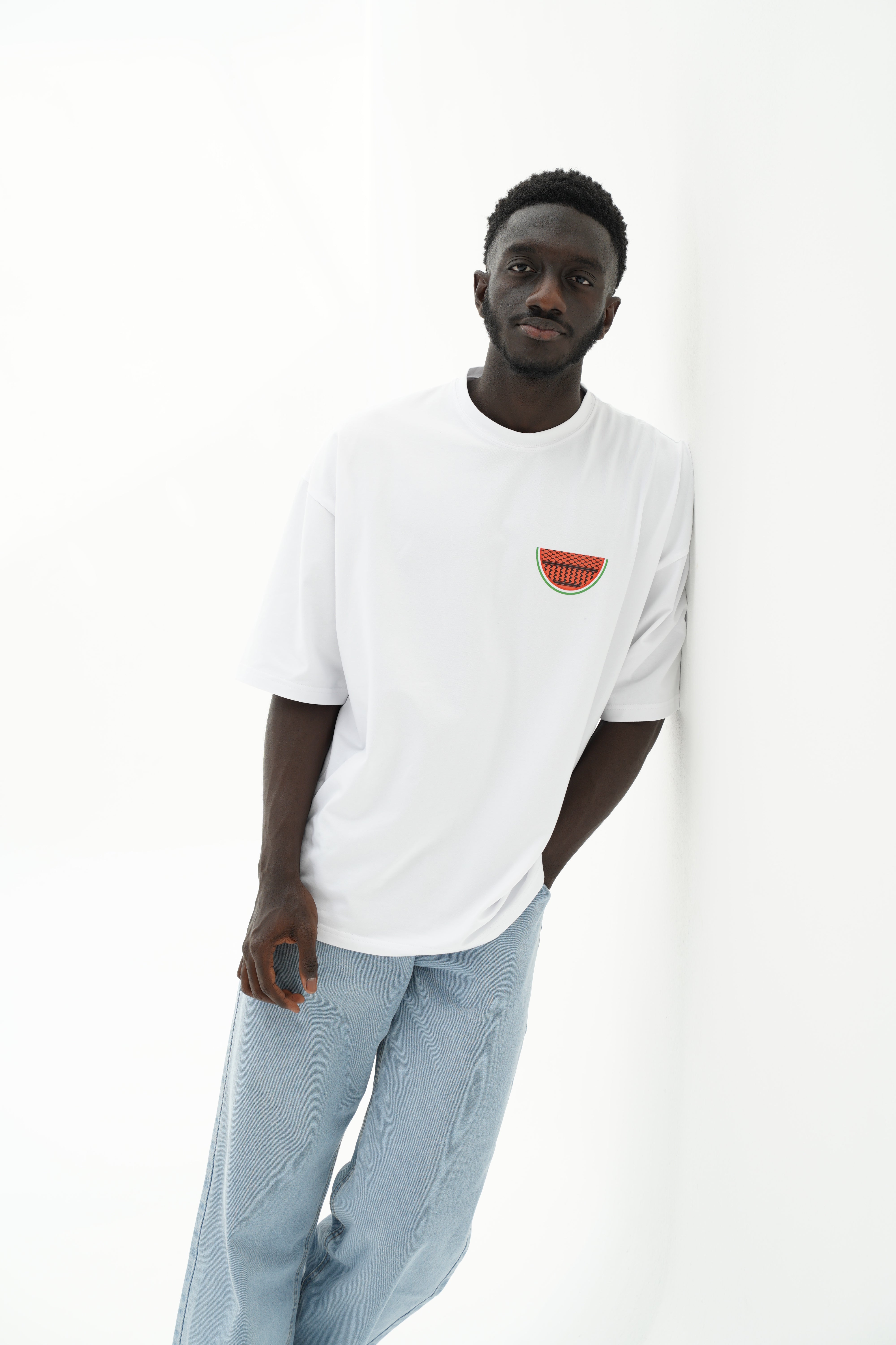 Palestine Watermelon Men's T-Shirt - White