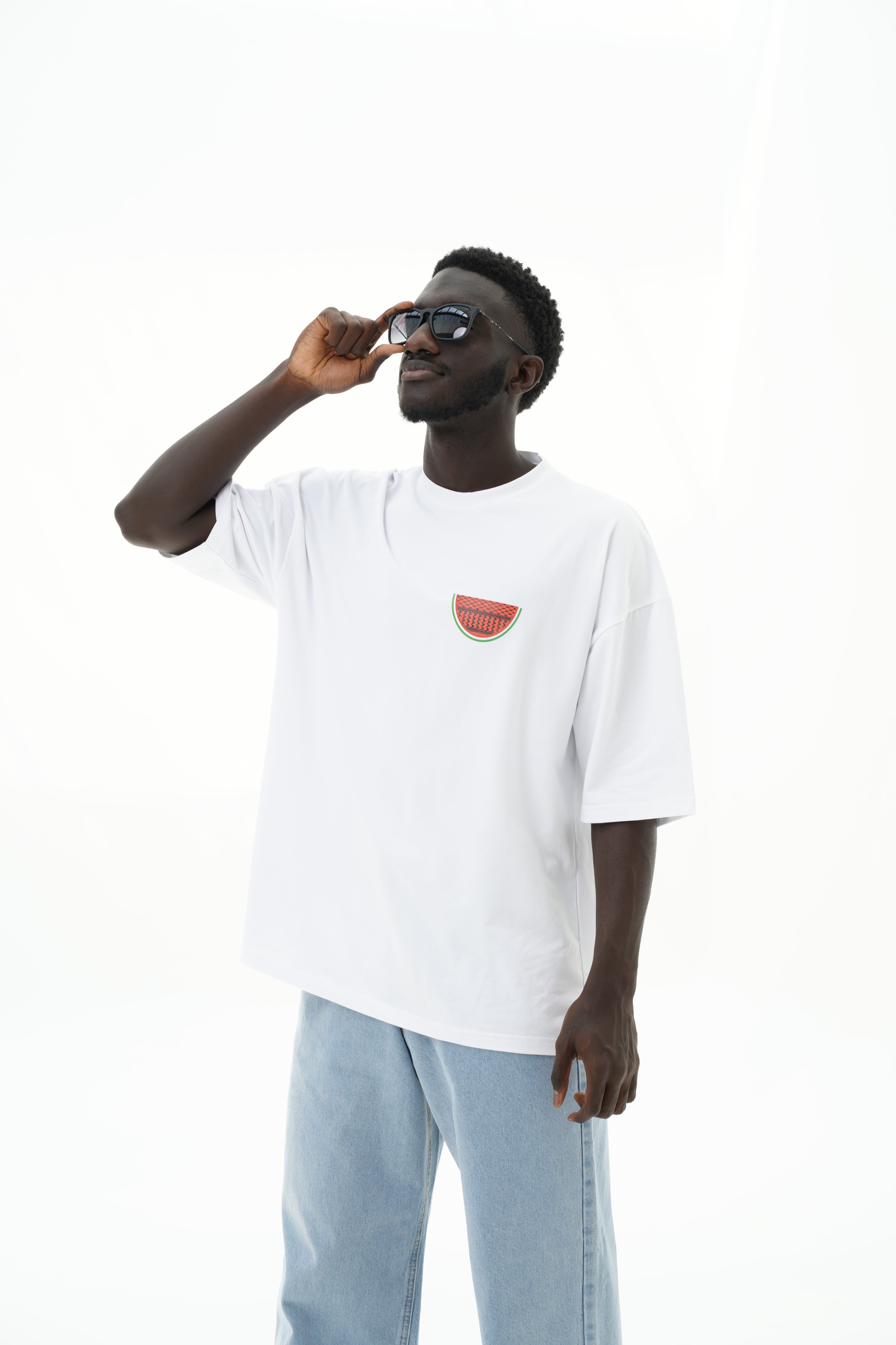 Palestine Watermelon Men's T-Shirt - White
