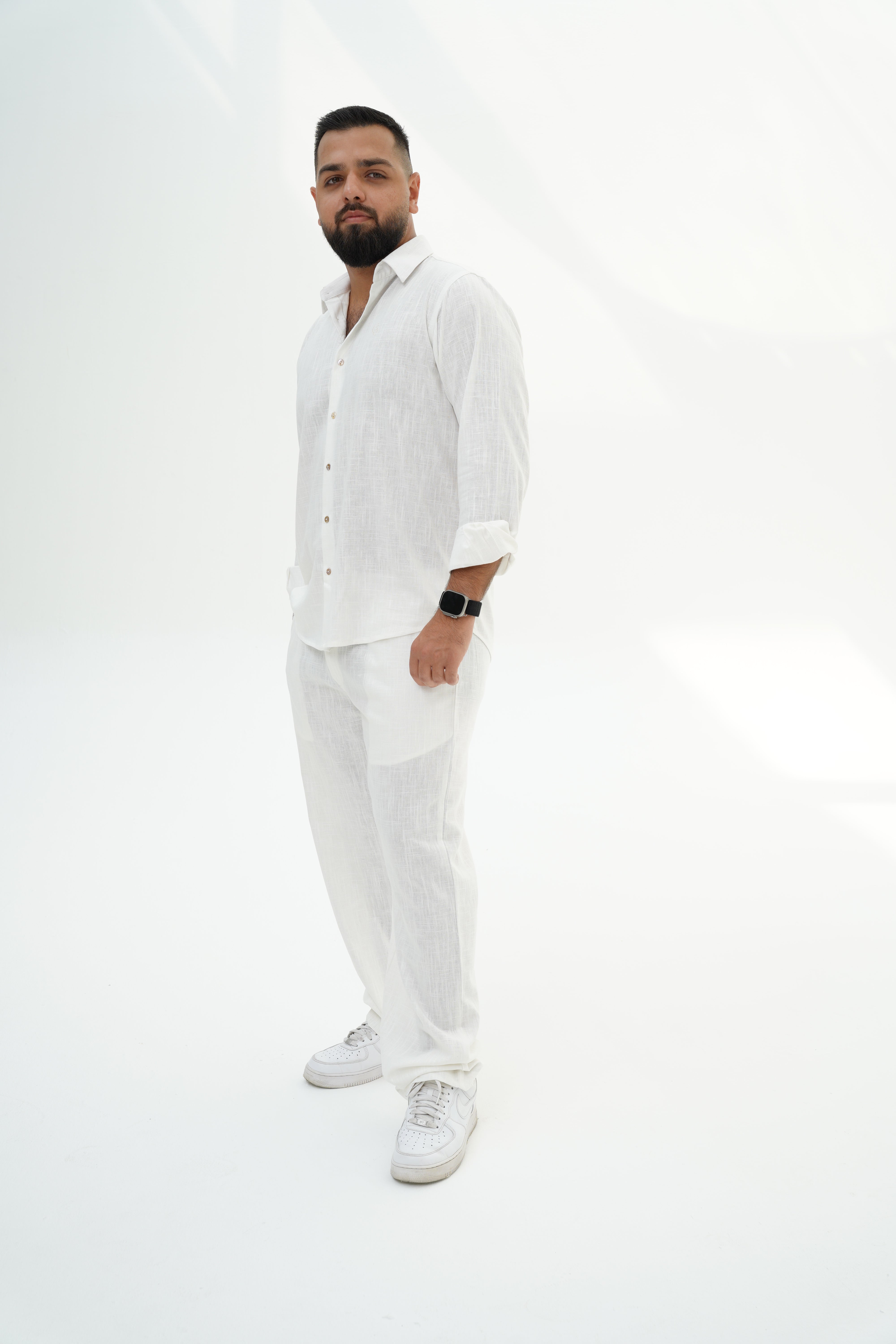Men’s Linen Pants – White