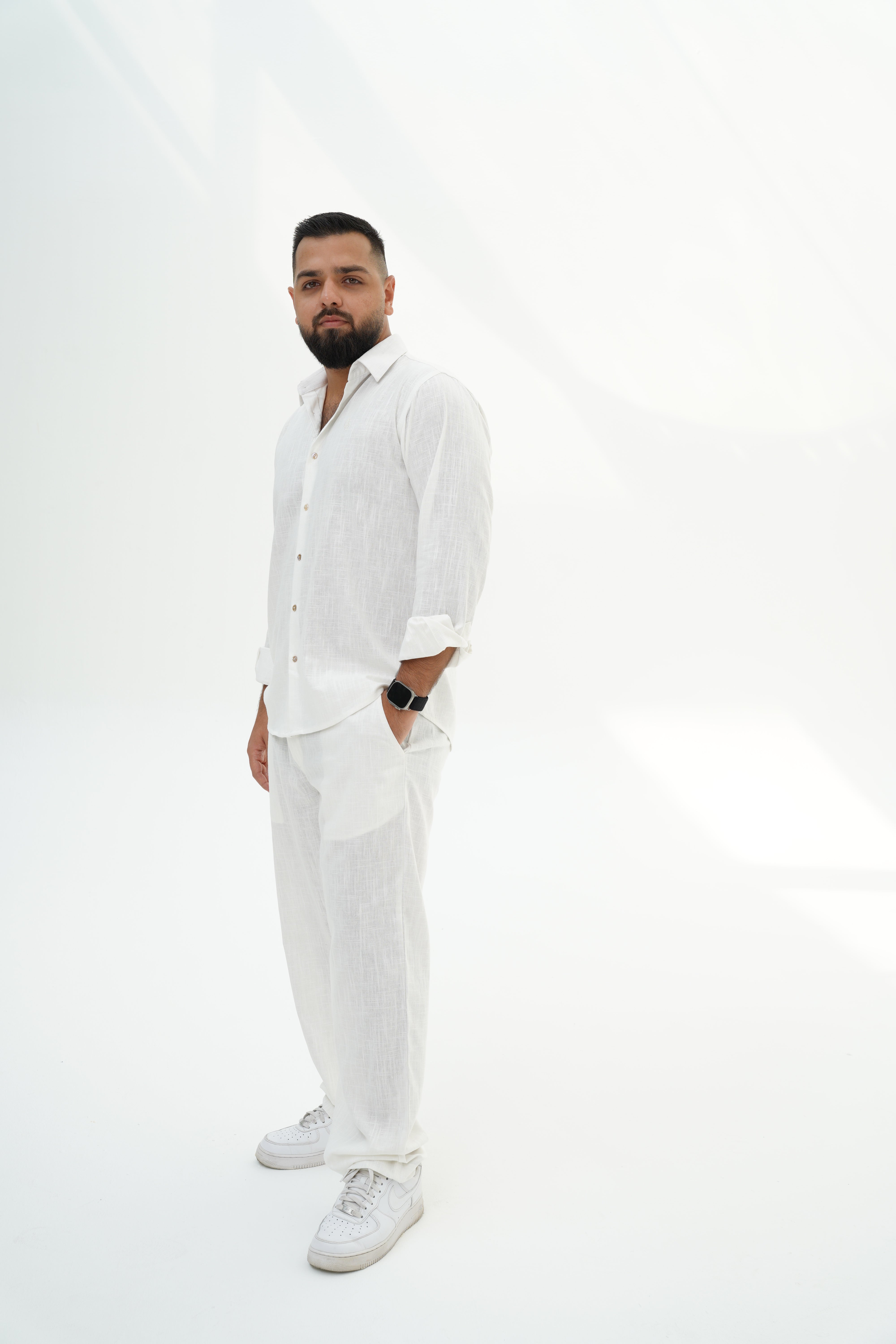 Men’s Linen Pants – White