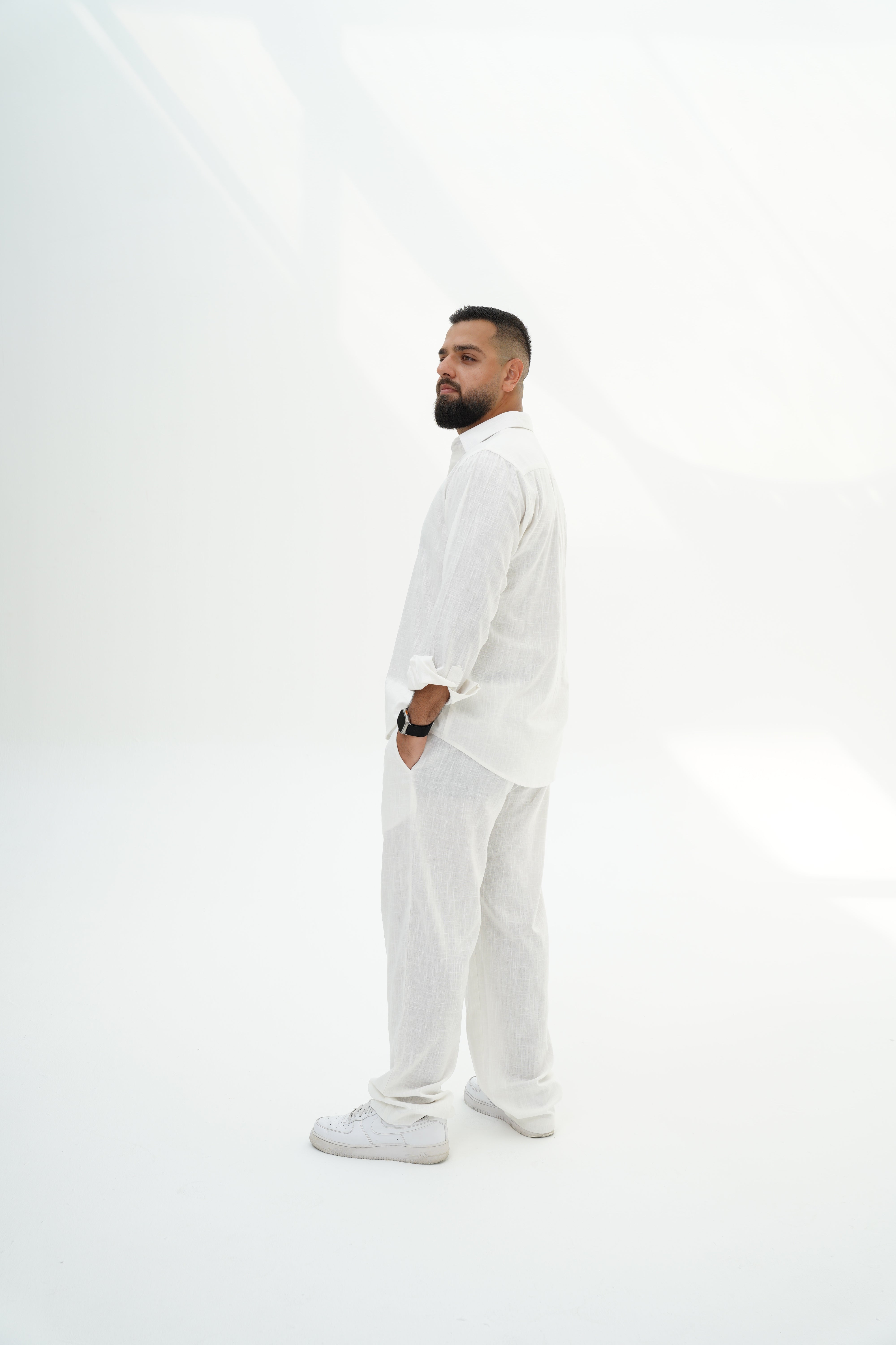 Men’s Linen Pants – White