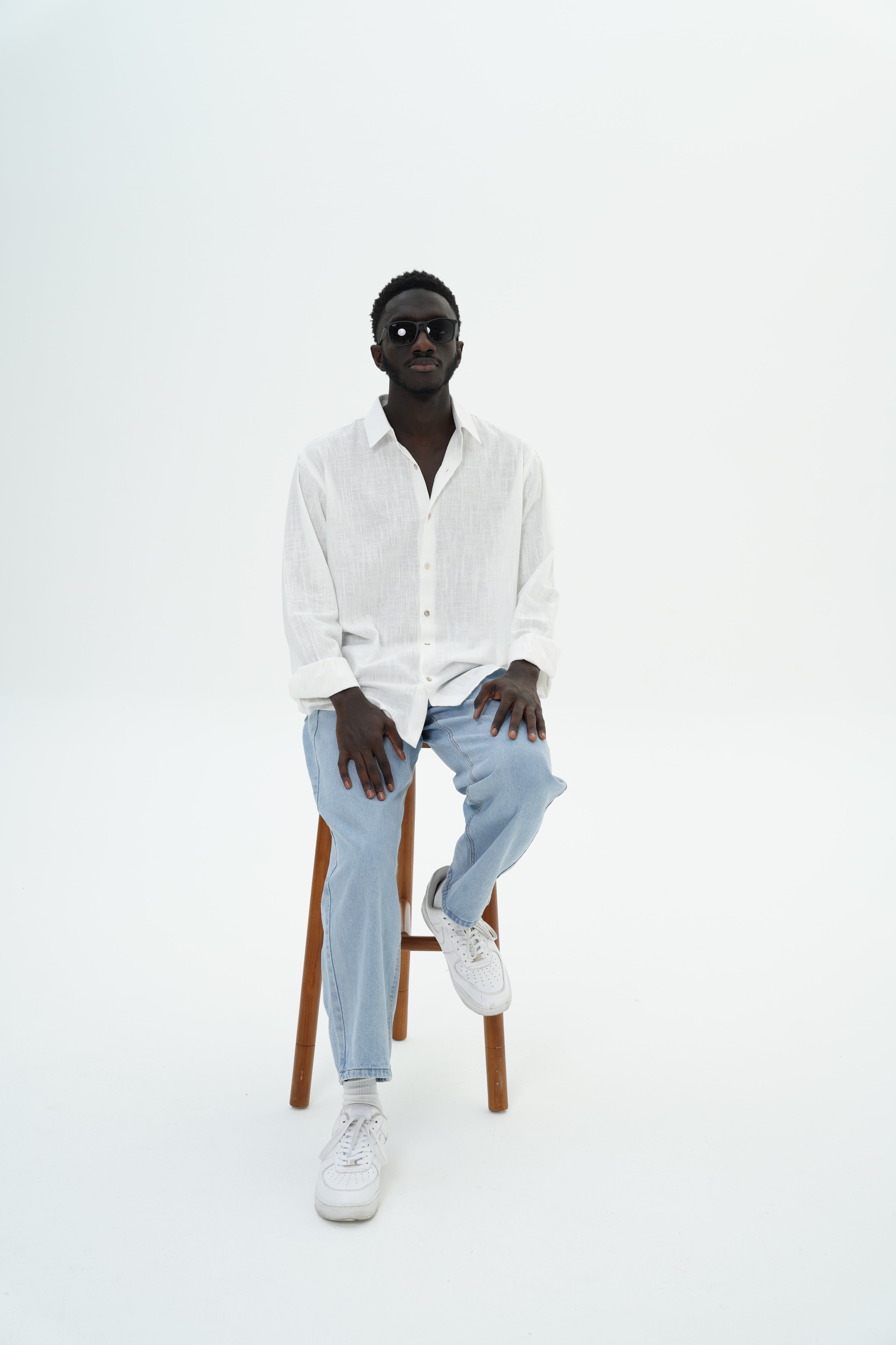 Men’s Linen Shirt – White