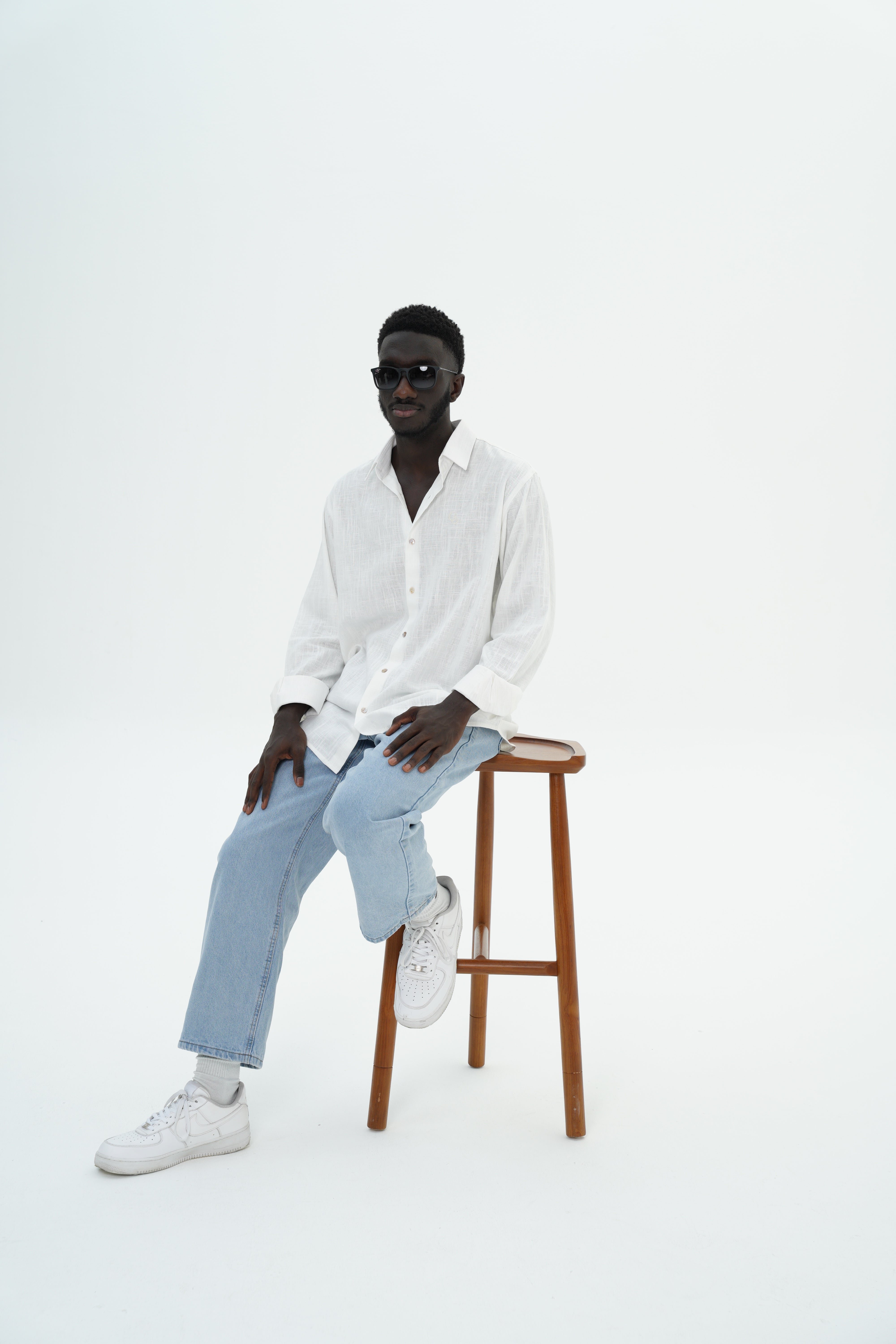 Men’s Linen Shirt – White
