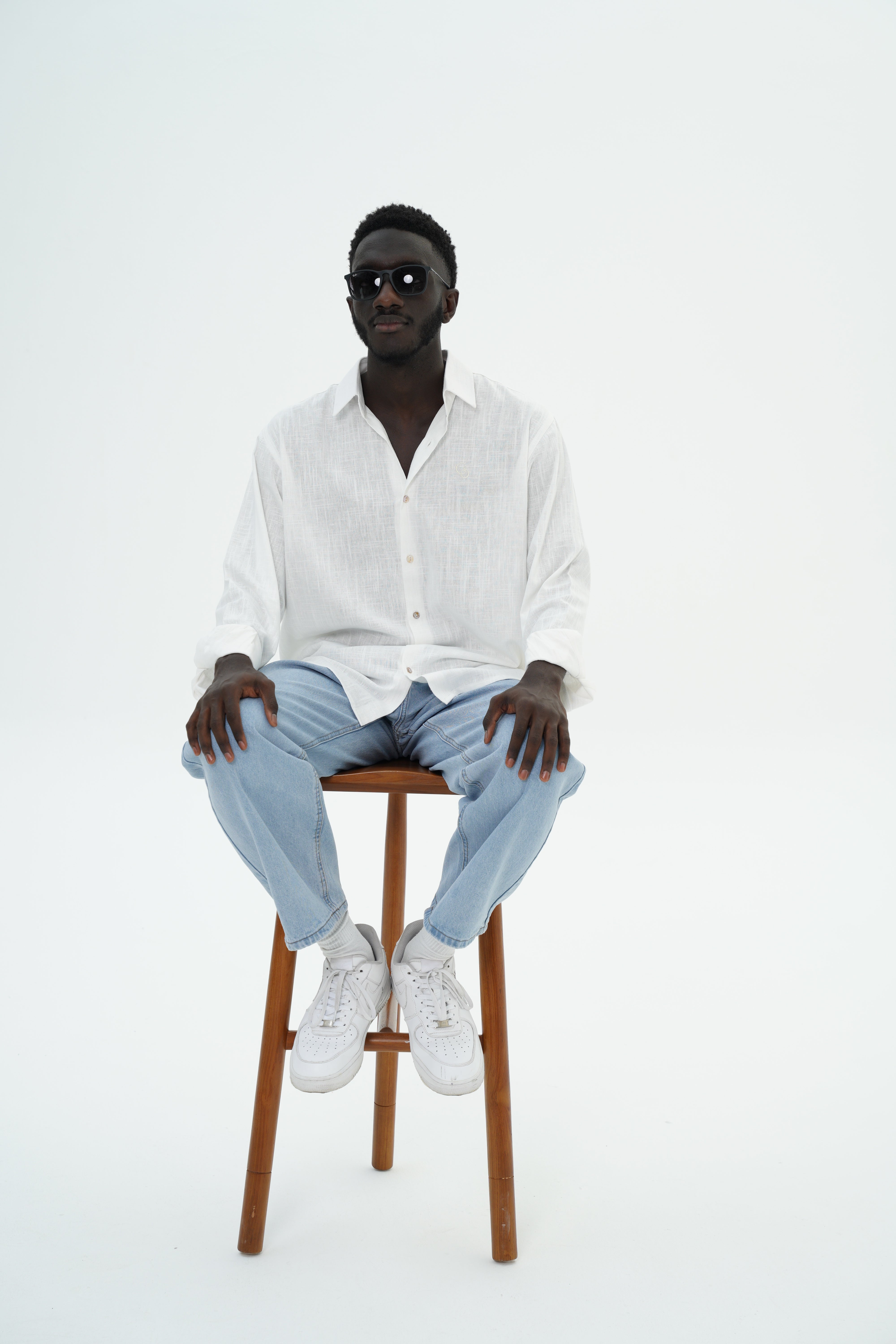 Men’s Linen Shirt – White