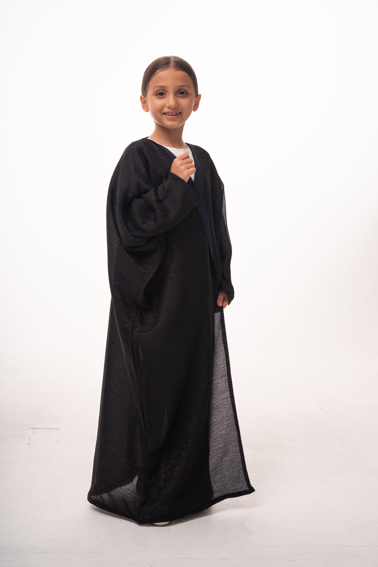 Mommy & Me - Taliah Shimmer Girls Open Abaya