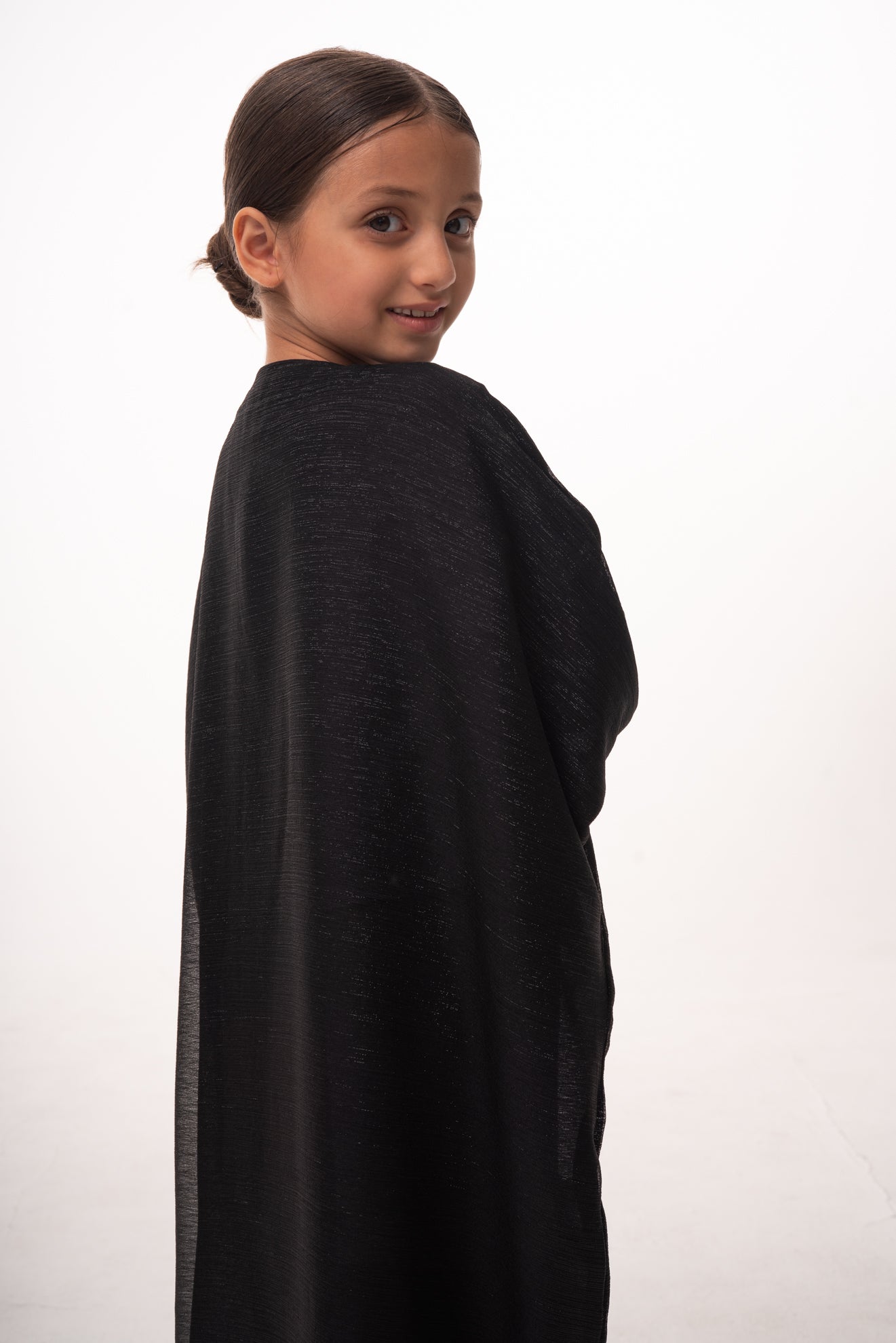 Mommy & Me - Taliah Shimmer Girls Open Abaya