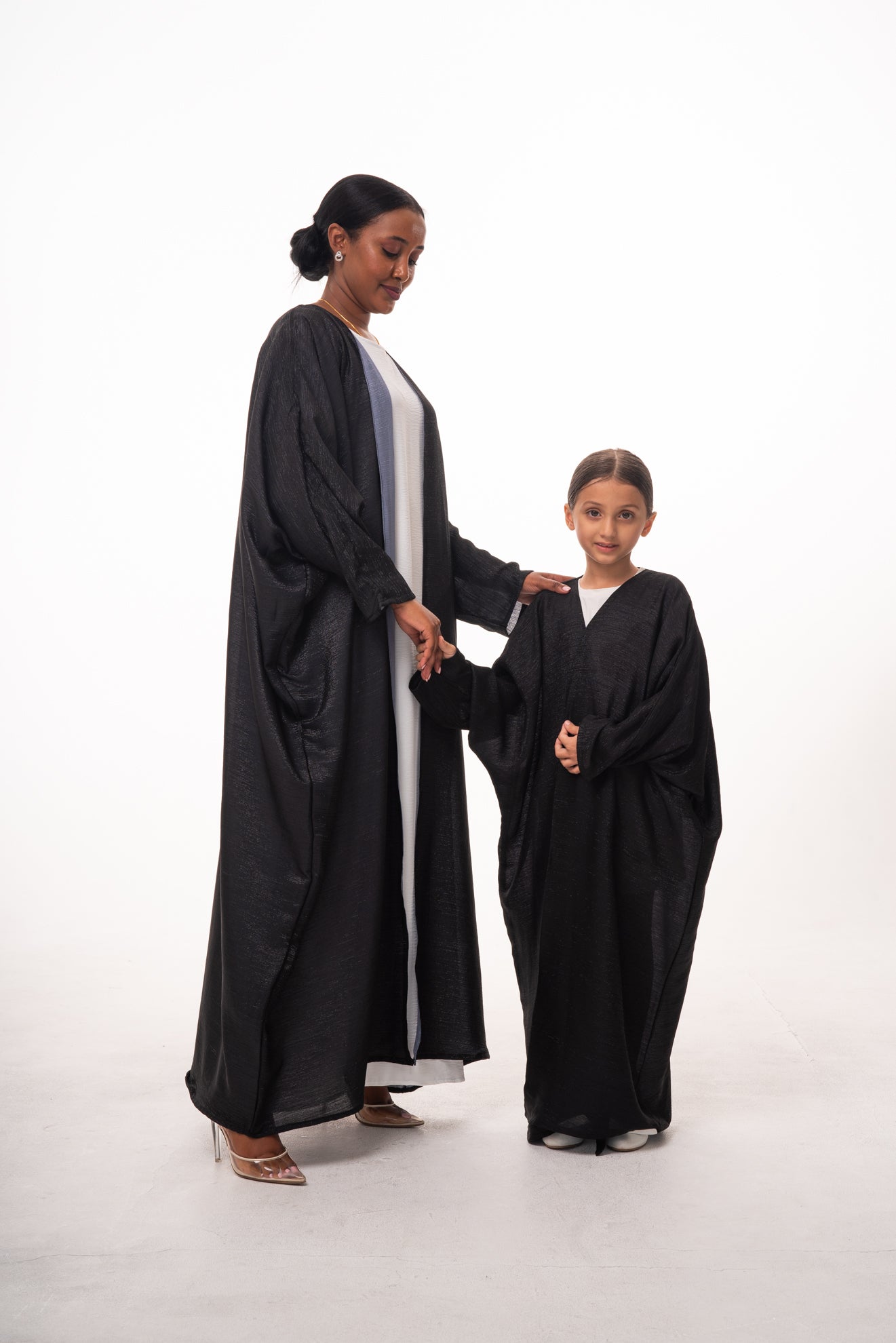 Mommy & Me - Taliah Shimmer Open Abaya