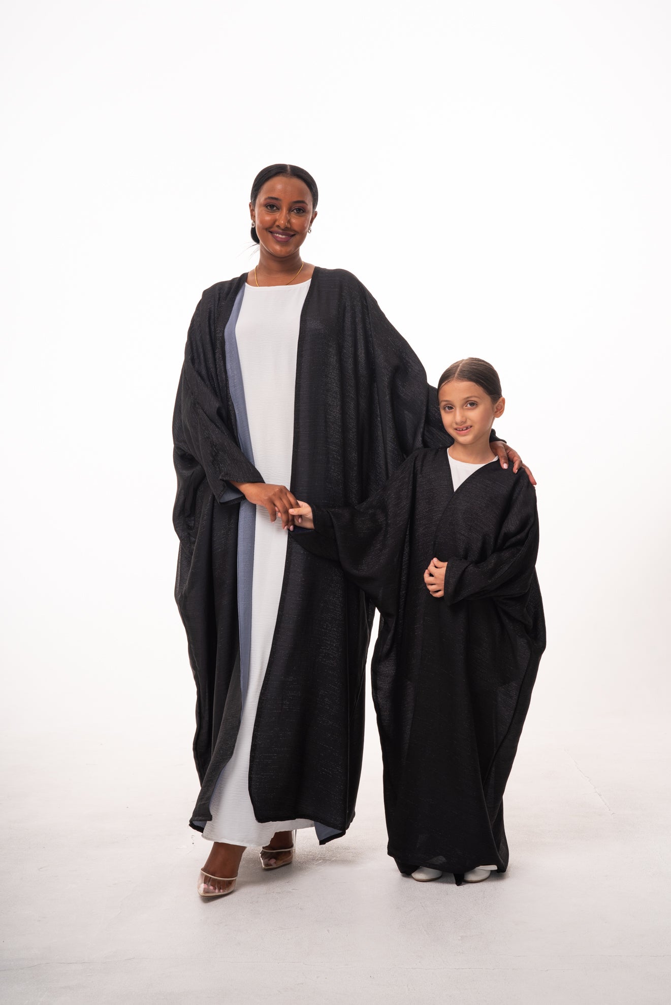 Mommy & Me - Taliah Shimmer Open Abaya
