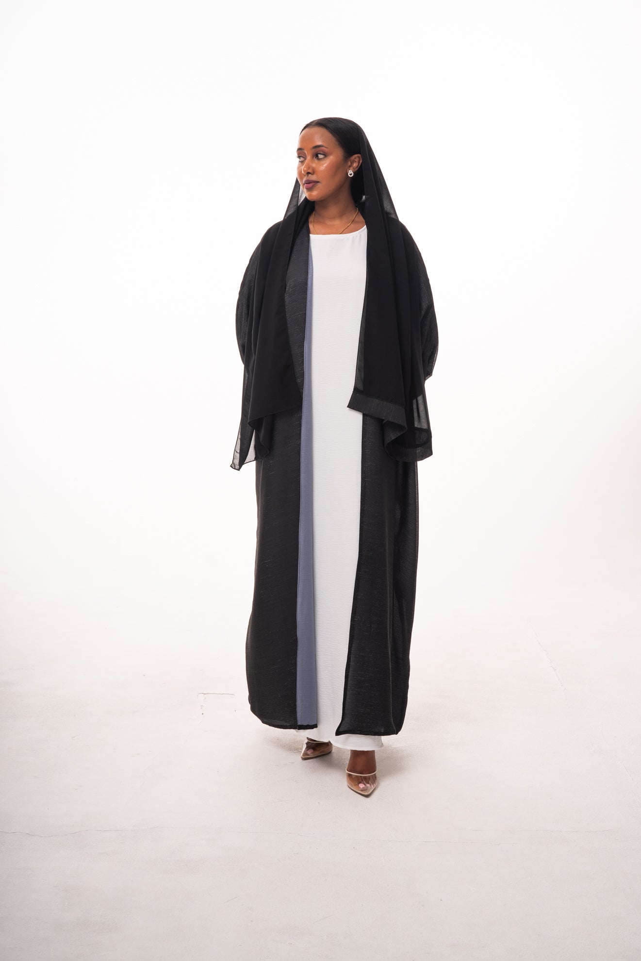 Taliah Shimmer Open Abaya