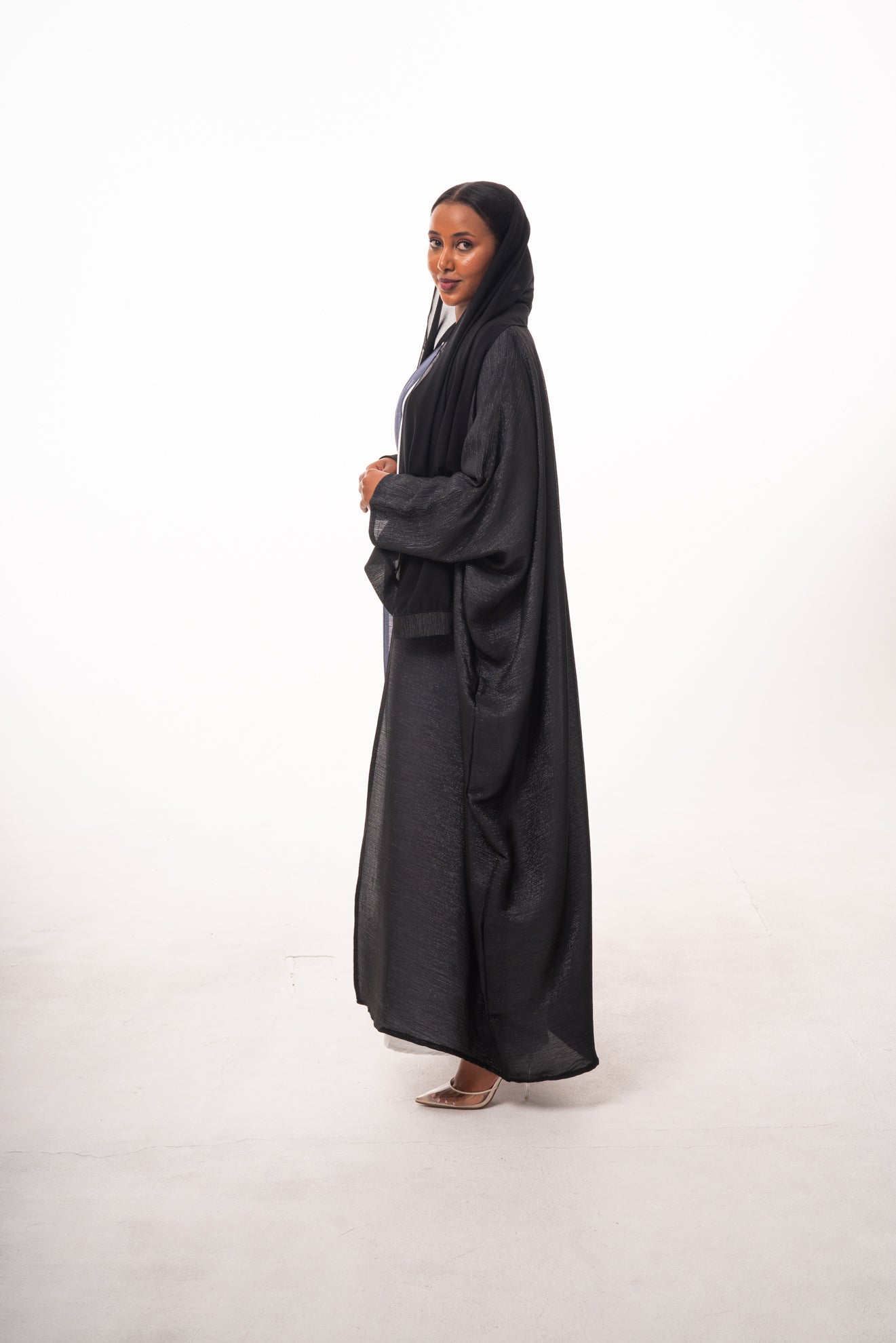 Mommy & Me - Taliah Shimmer Open Abaya