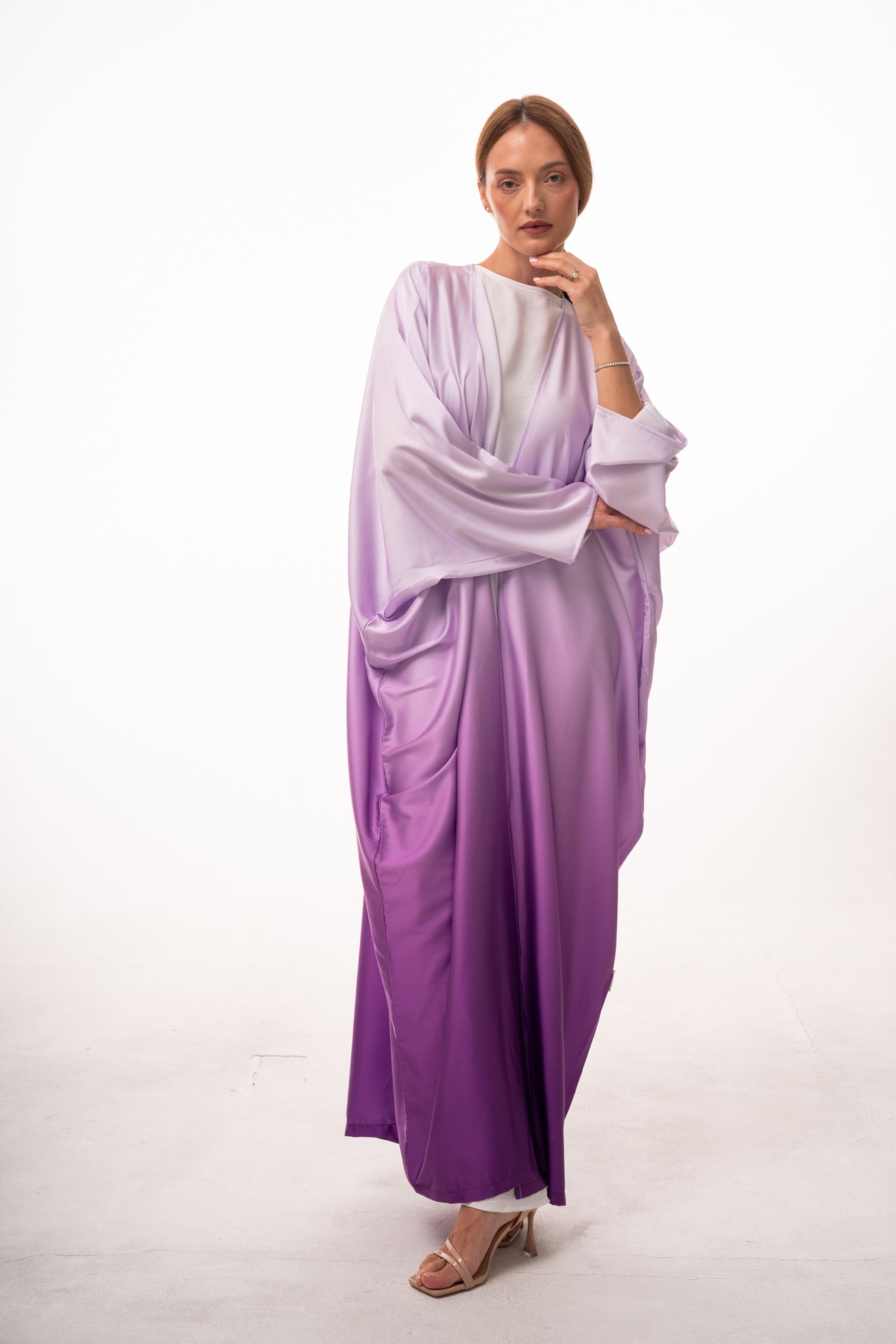 Elaf Ombré Abaya - Purple