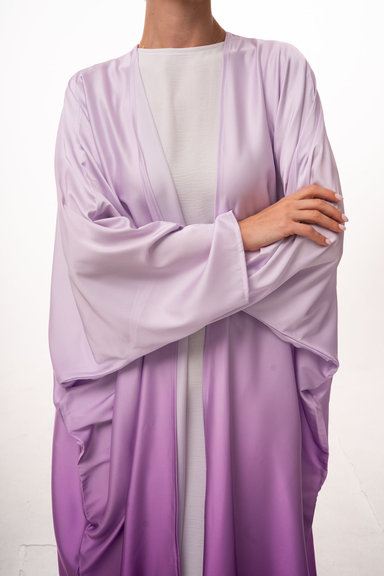 Mommy & Me - Elaf Ombré Abaya - Purple
