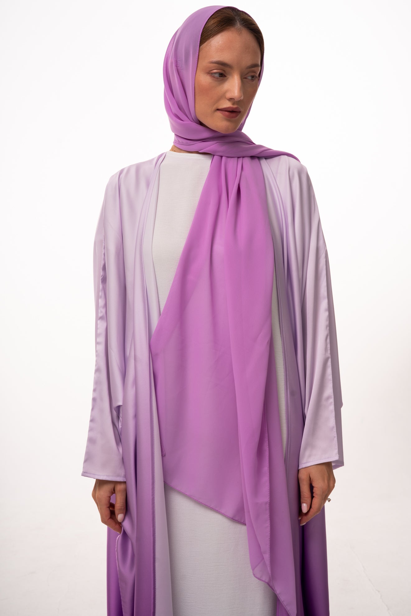 Elaf Ombré Abaya - Purple