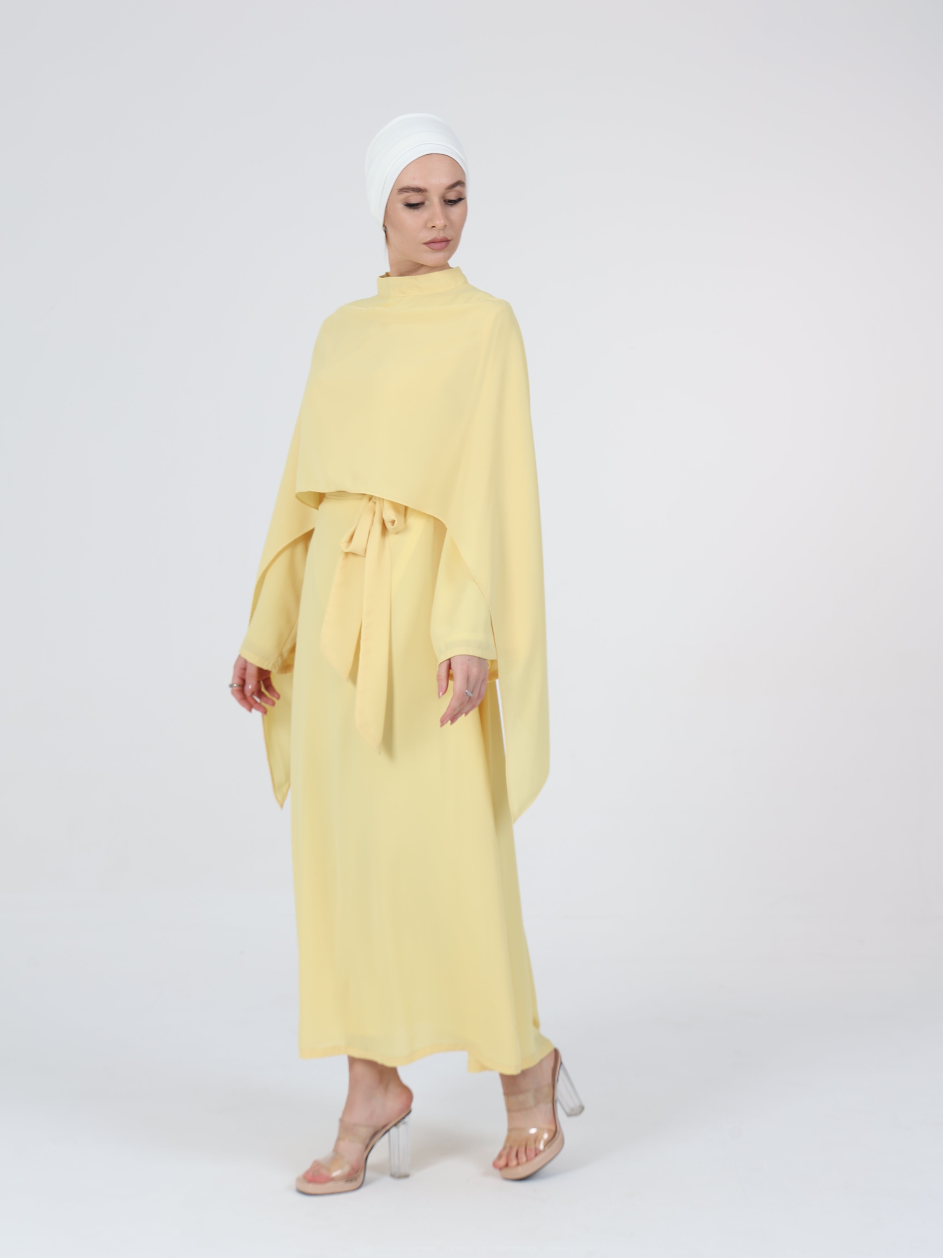 SAFA CAPE SET - BUTTER YELLOW