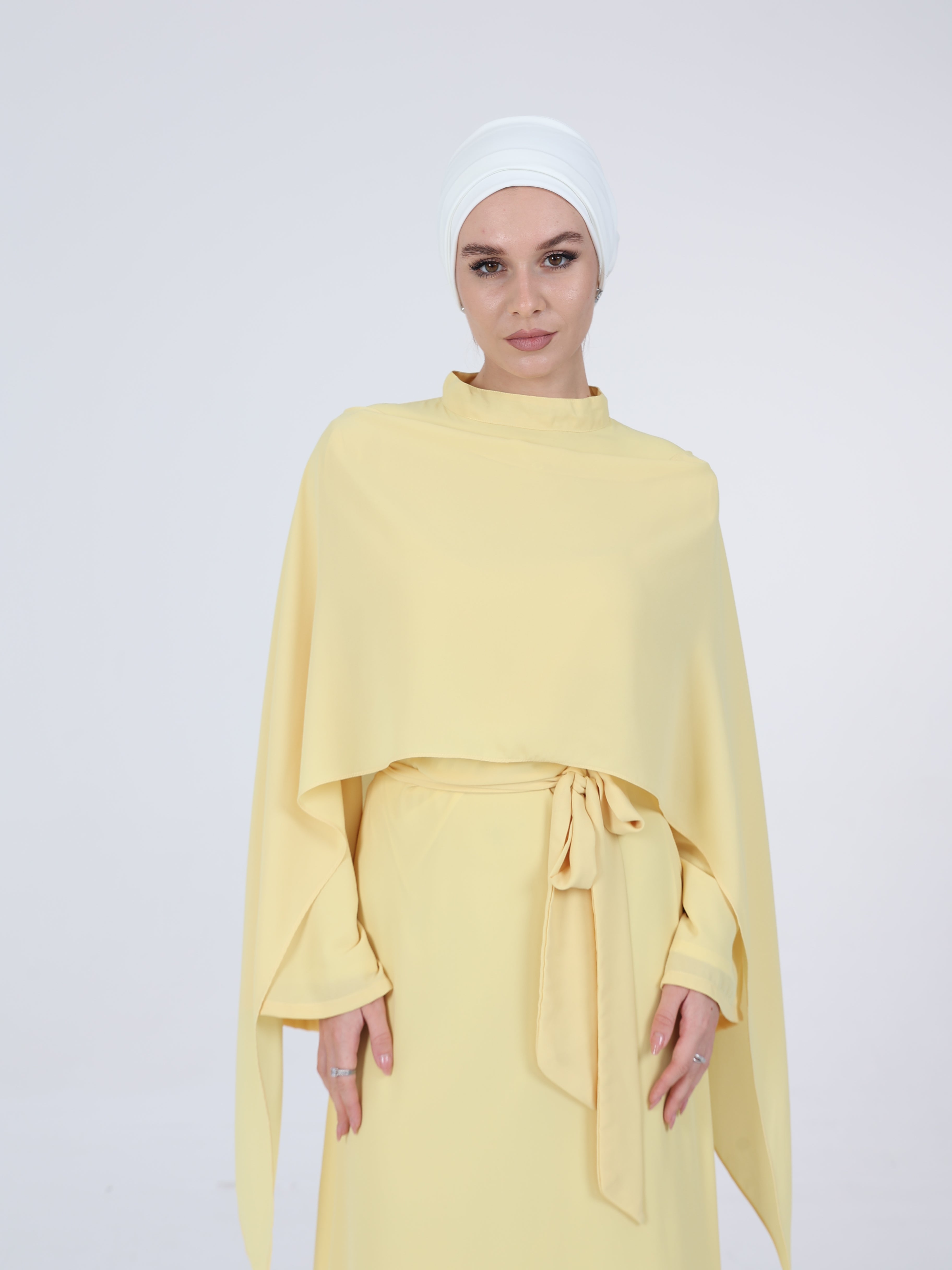 SAFA CAPE SET - BUTTER YELLOW