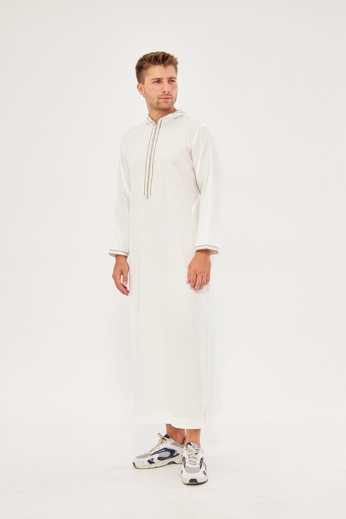 Daddy & Me - Moroccan Long Sleeve Thobe - White