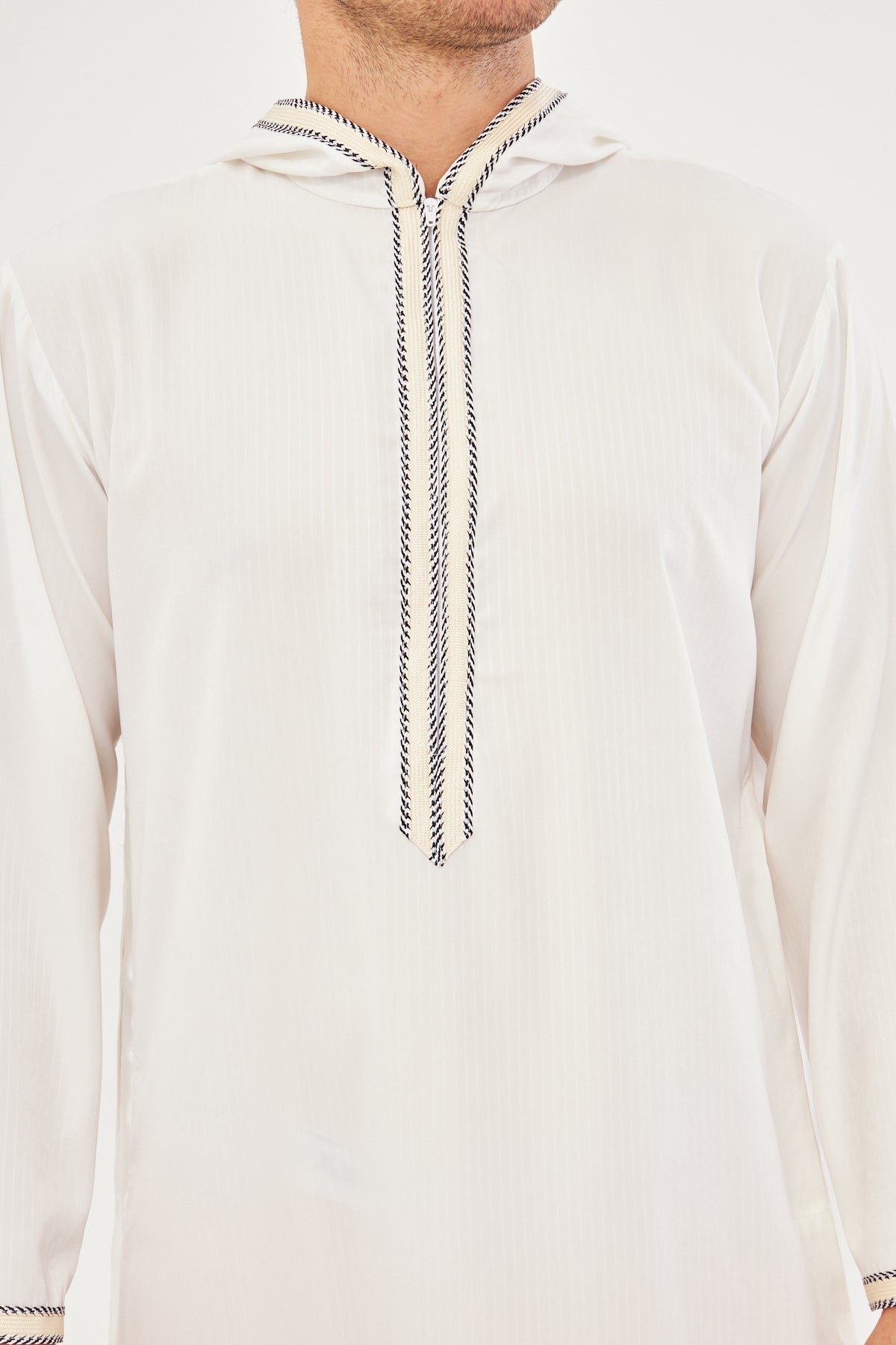 Daddy & Me - Moroccan Long Sleeve Thobe - White