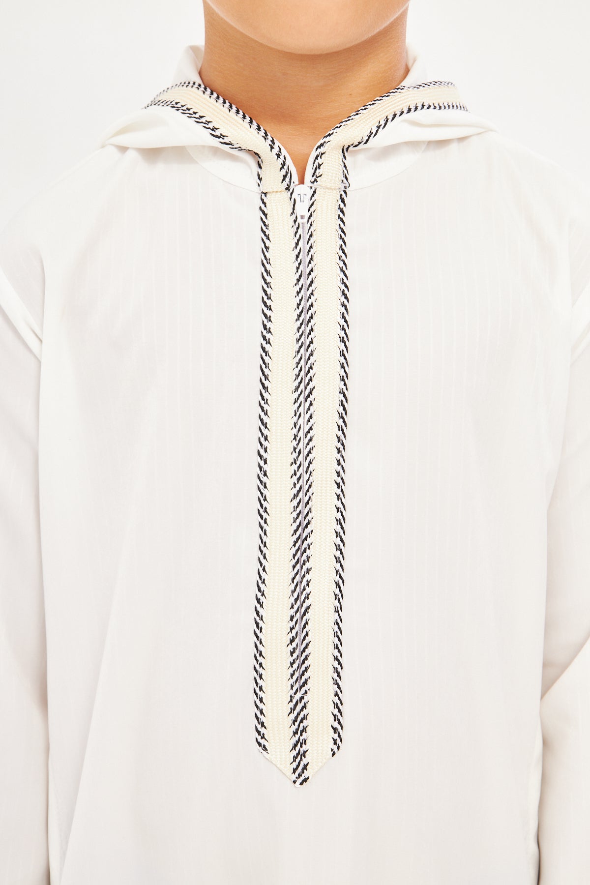 Daddy & Me - Moroccan Boys Long Sleeve Thobe - White