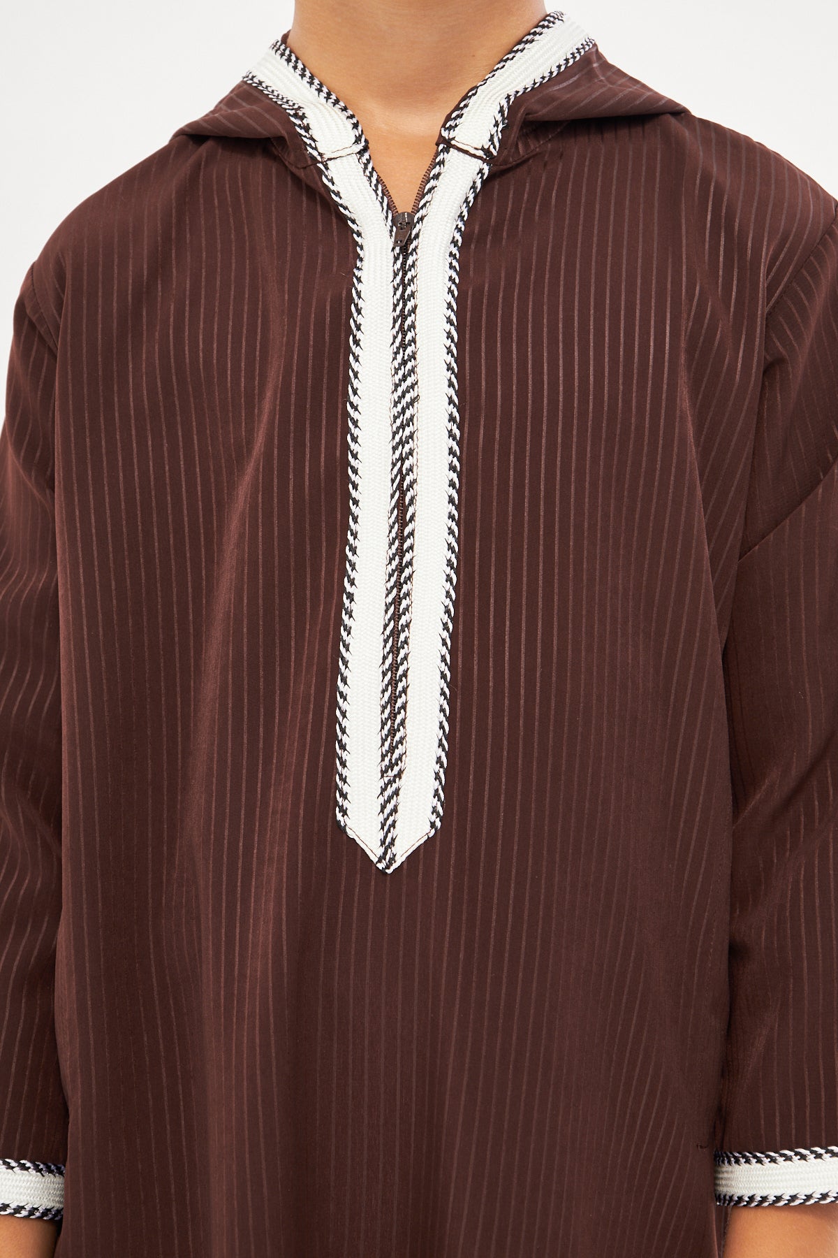 Daddy & Me - Moroccan Boys Long Sleeve Thobe - Brown