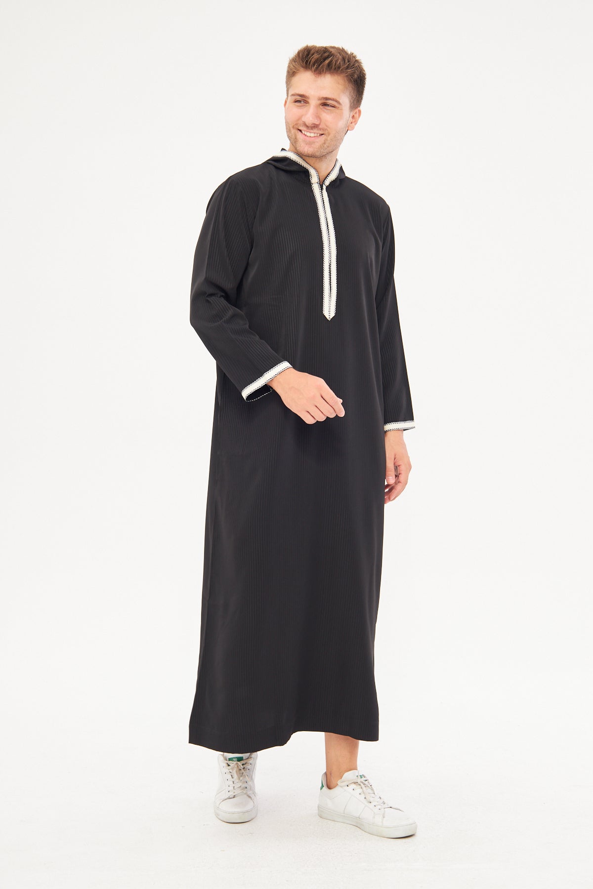Daddy & Me - Moroccan Long Sleeve Thobe - Black