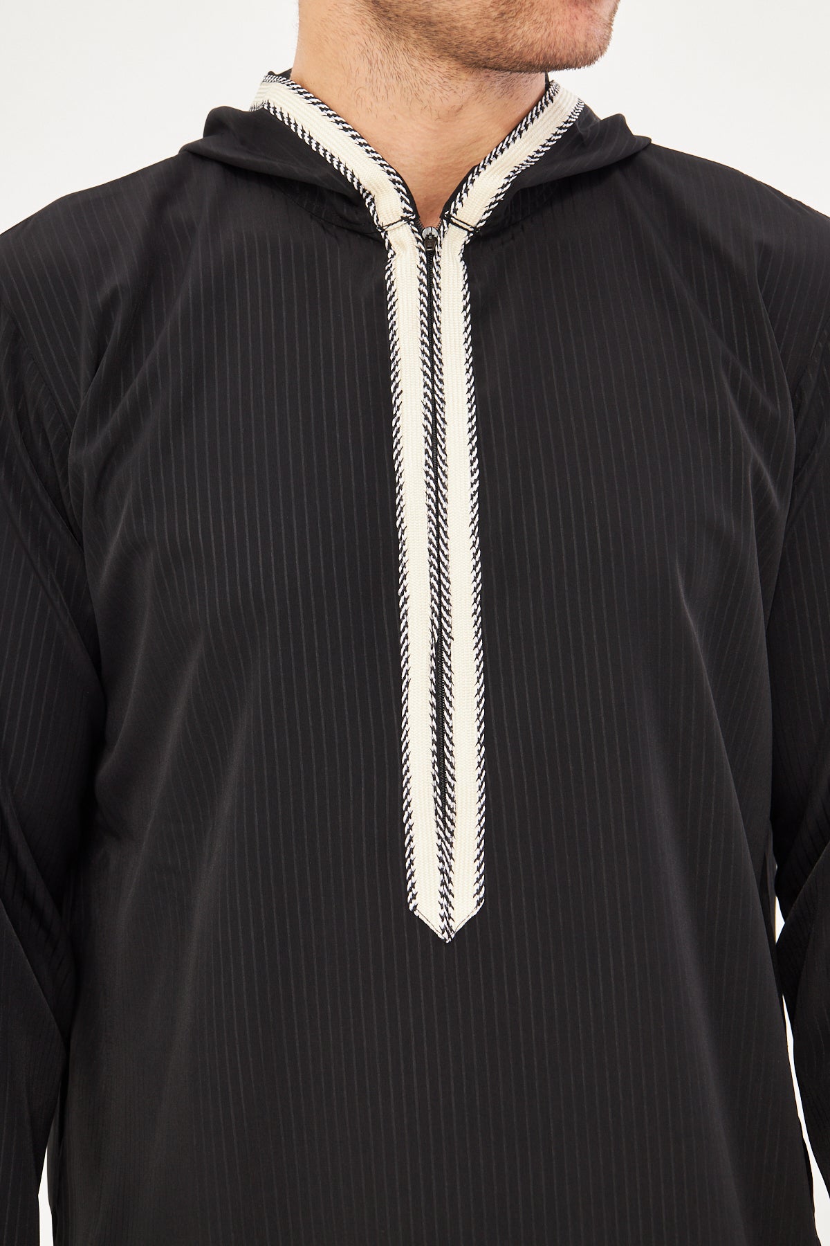 Daddy & Me - Moroccan Long Sleeve Thobe - Black