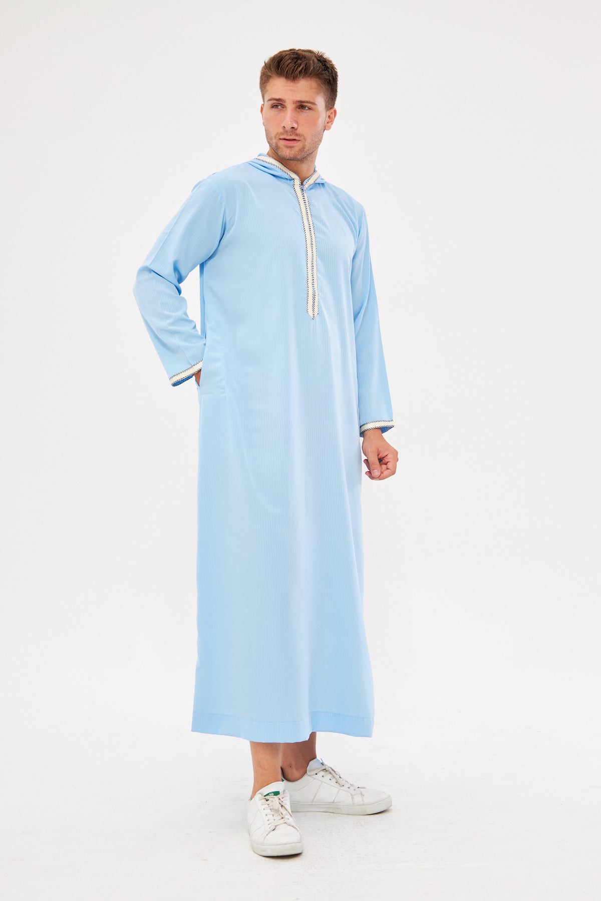 Daddy & Me - Moroccan Long Sleeve Thobe - Light Blue