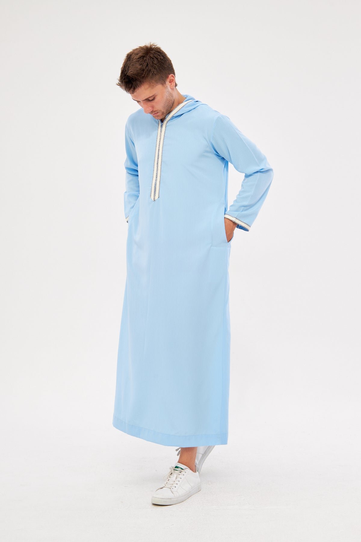 Daddy & Me - Moroccan Long Sleeve Thobe - Light Blue