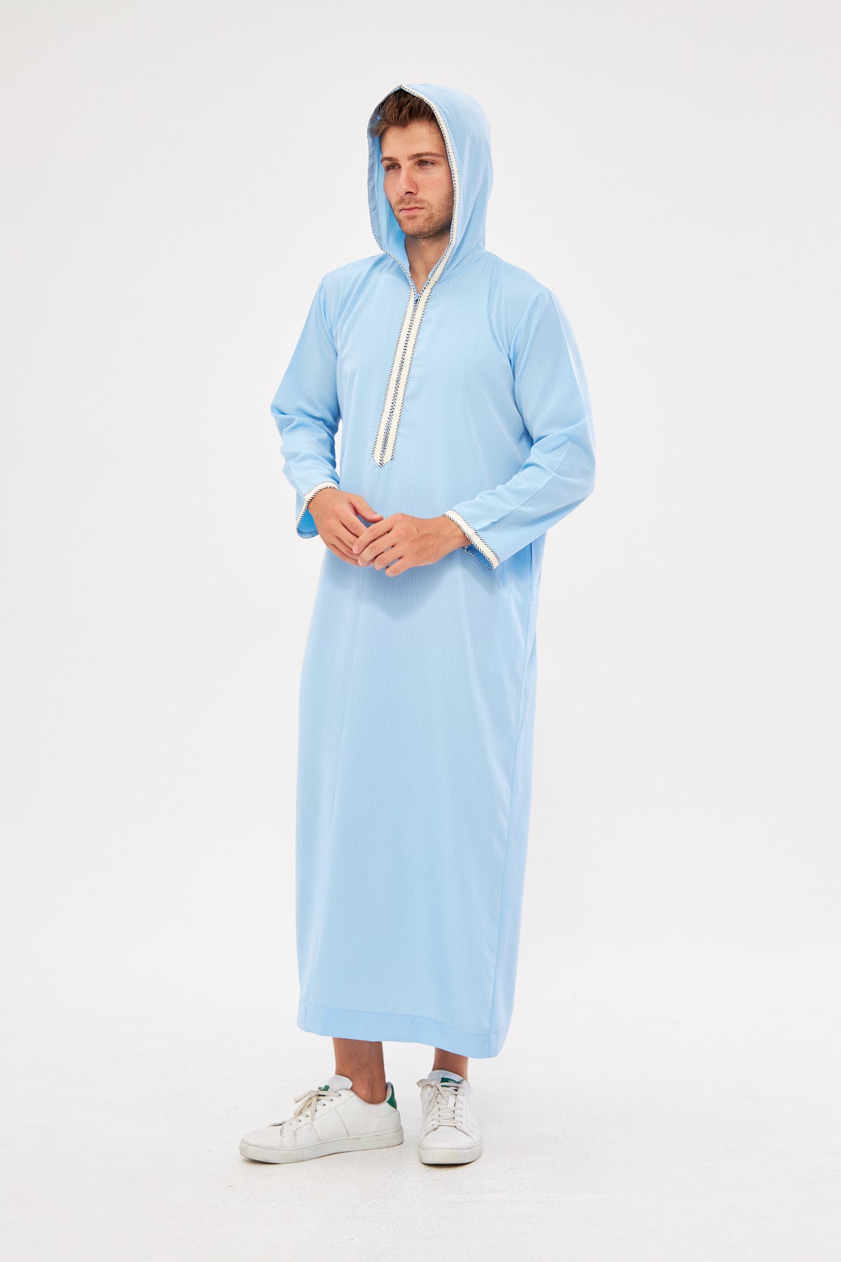 Daddy & Me - Moroccan Long Sleeve Thobe - Light Blue