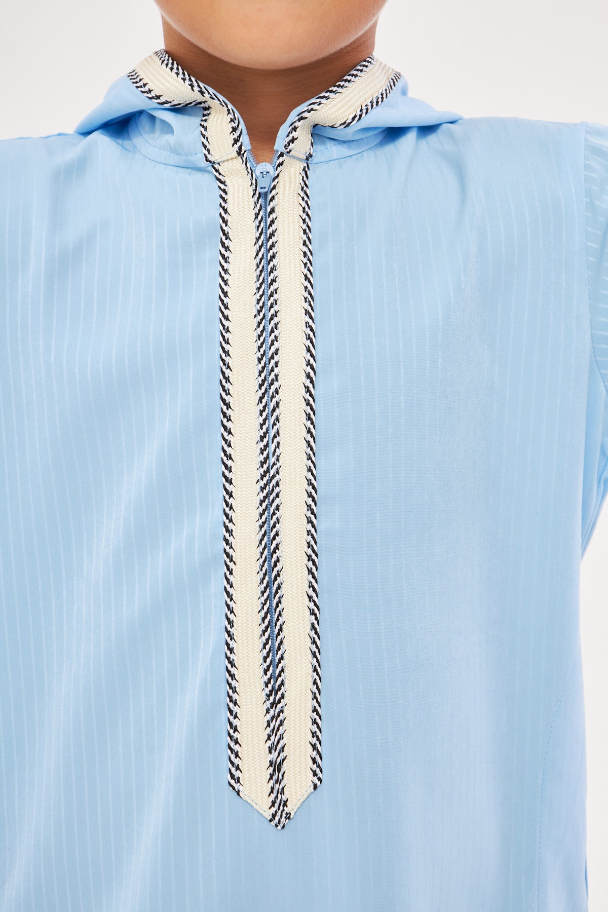 Daddy & Me - Moroccan Boys Long Sleeve Thobe - Light Blue