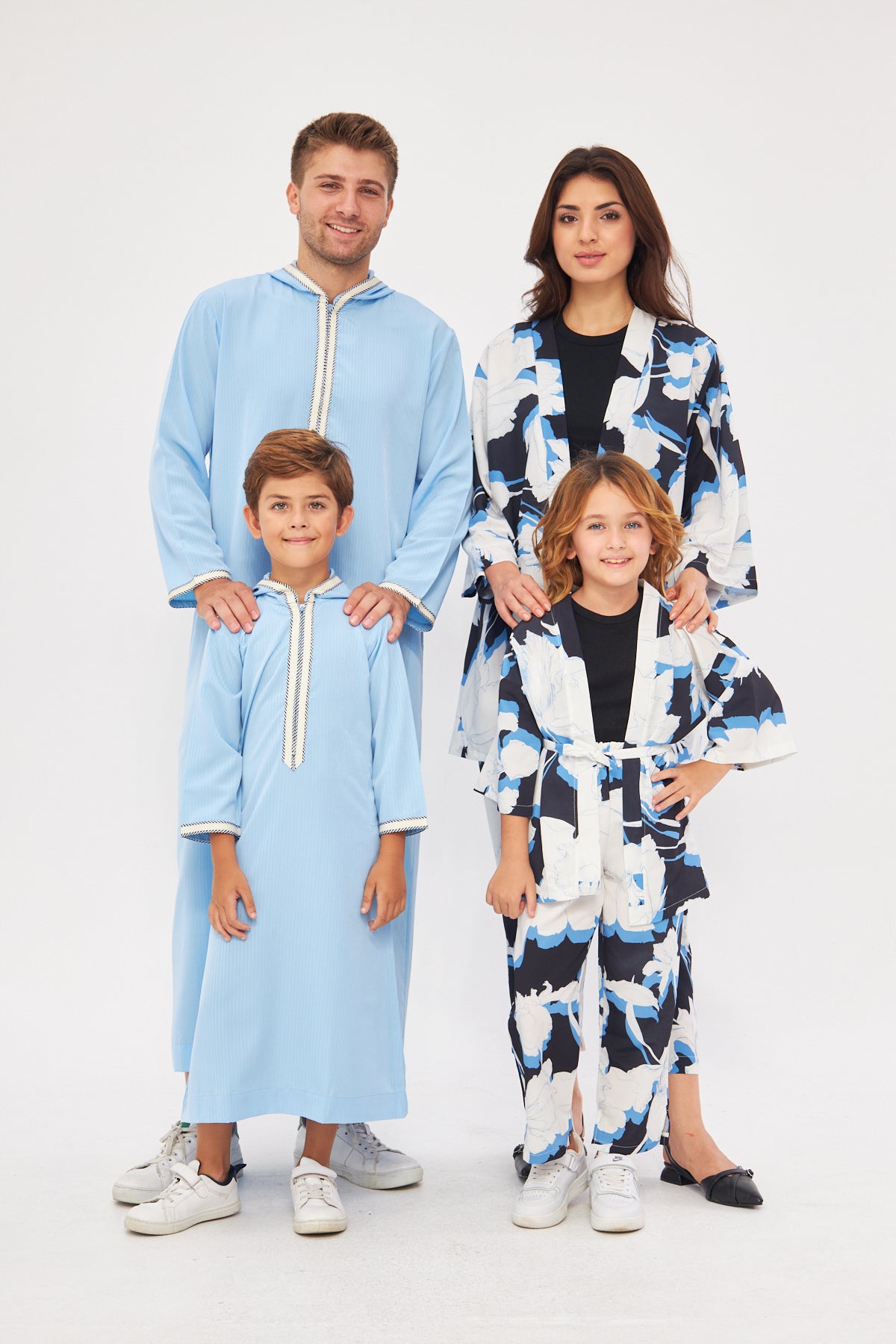 Daddy & Me - Moroccan Long Sleeve Thobe - Light Blue
