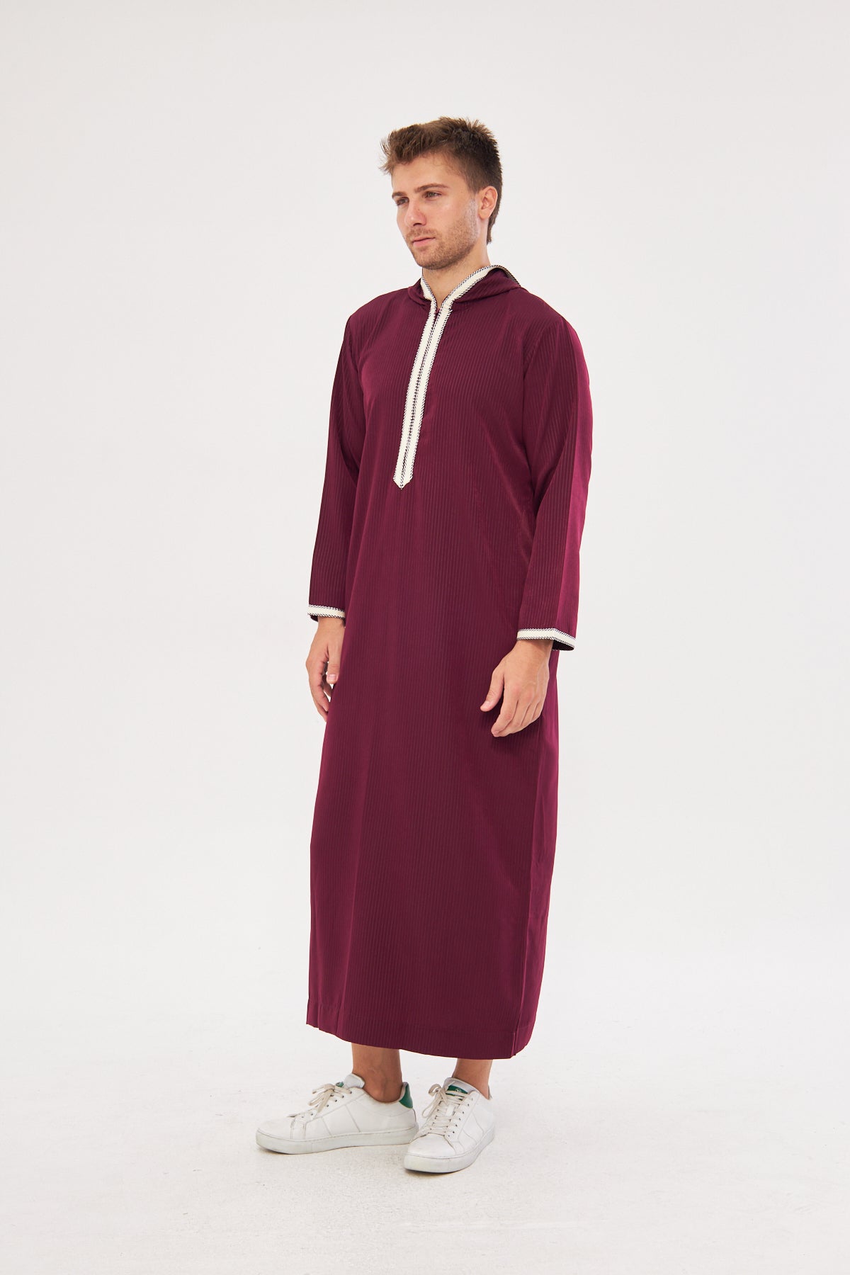 Daddy & Me - Moroccan Long Sleeve Thobe - Burgundy