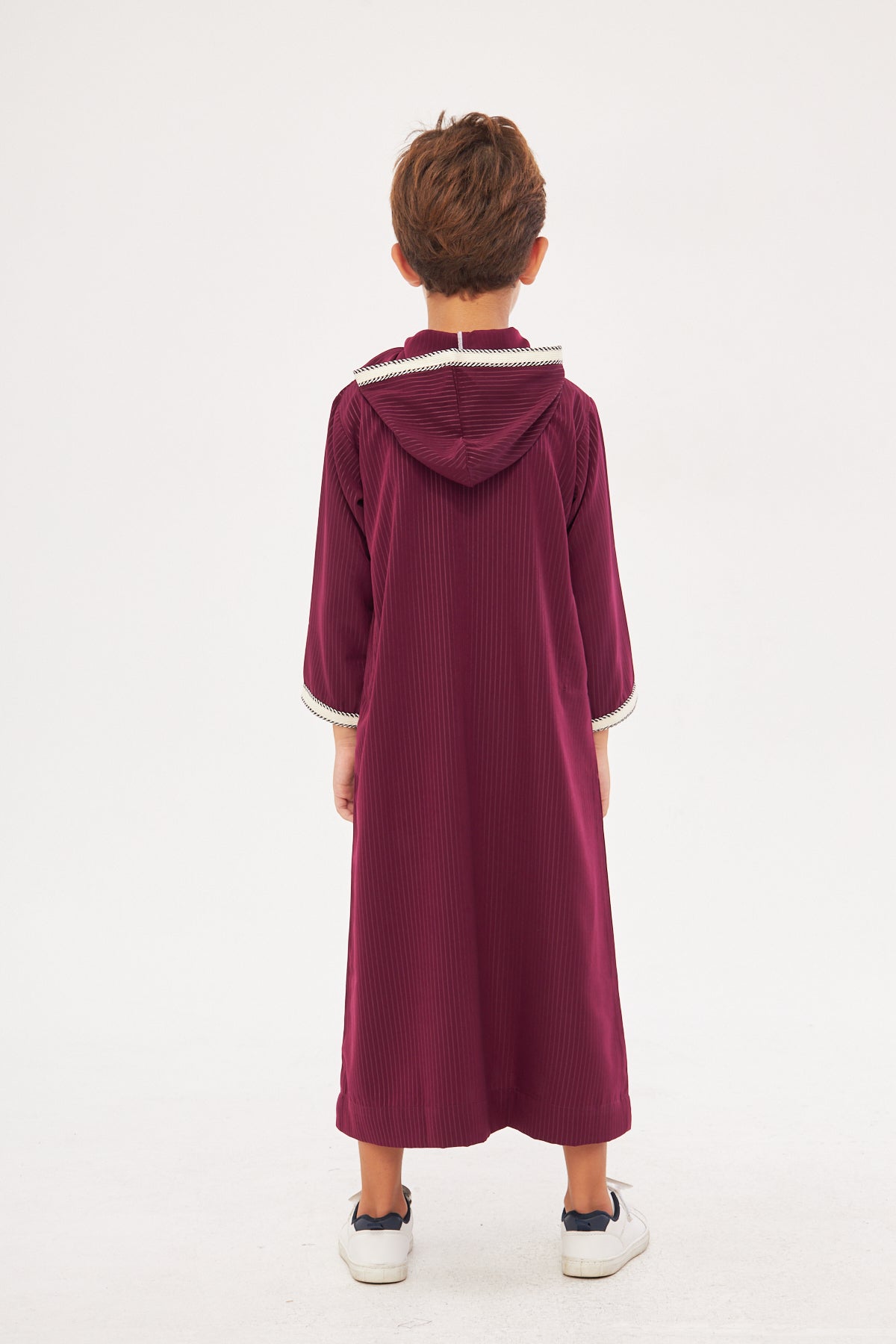 Daddy & Me - Moroccan Boys Long Sleeve Thobe - Burgundy