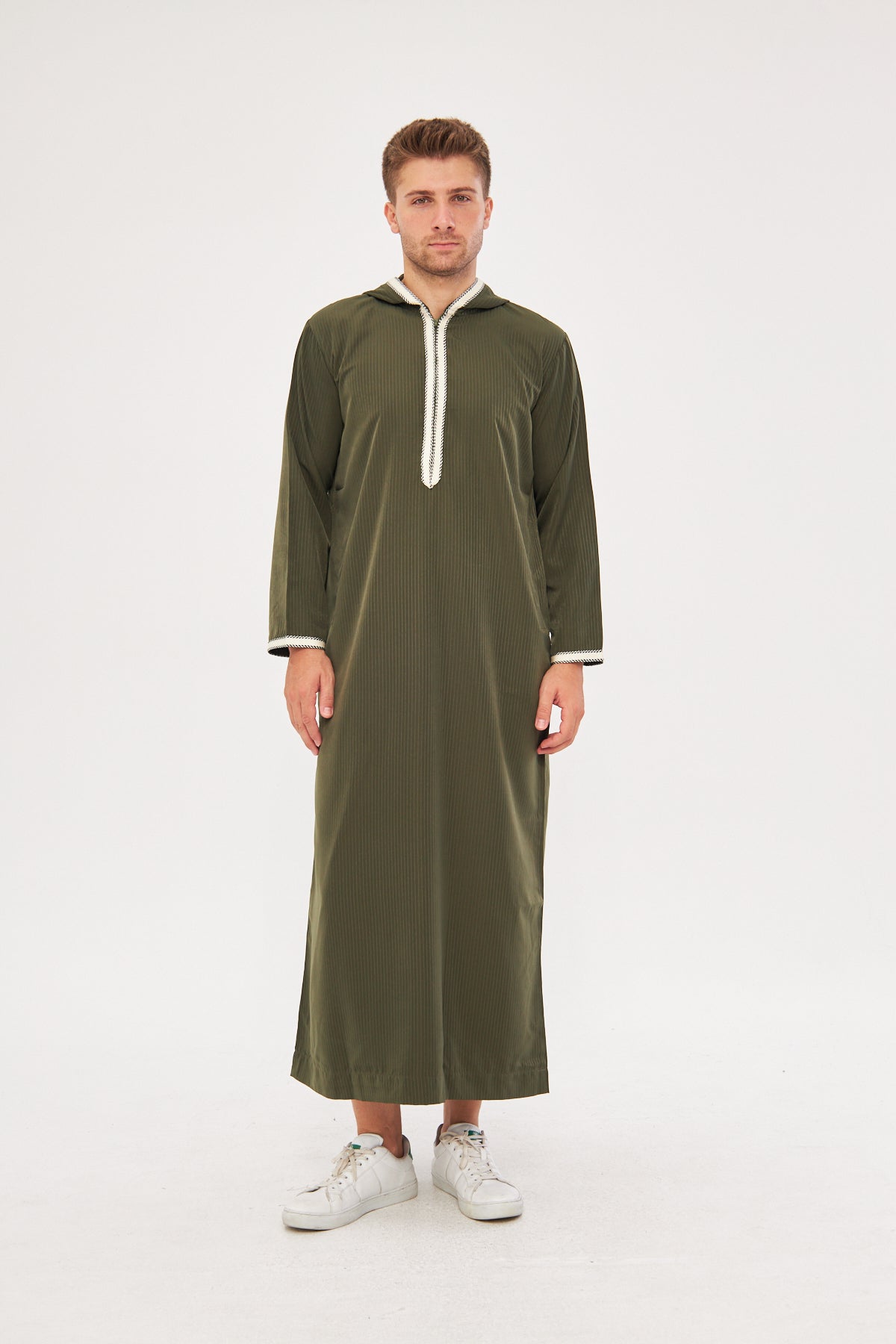 Daddy & Me - Moroccan Long Sleeve Thobe - Dark Green