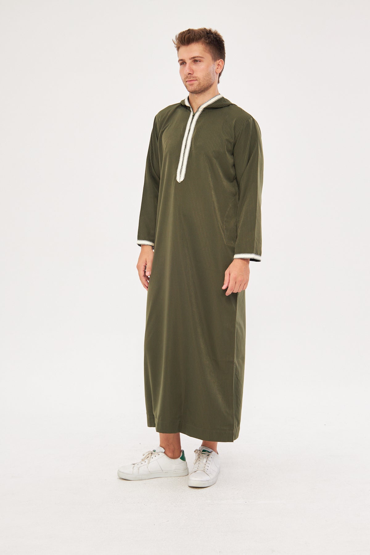 Daddy & Me - Moroccan Long Sleeve Thobe - Dark Green
