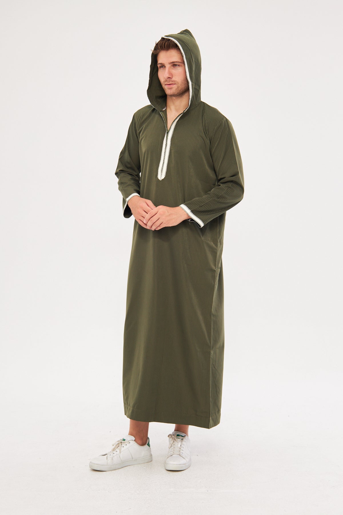 Daddy & Me - Moroccan Long Sleeve Thobe - Dark Green