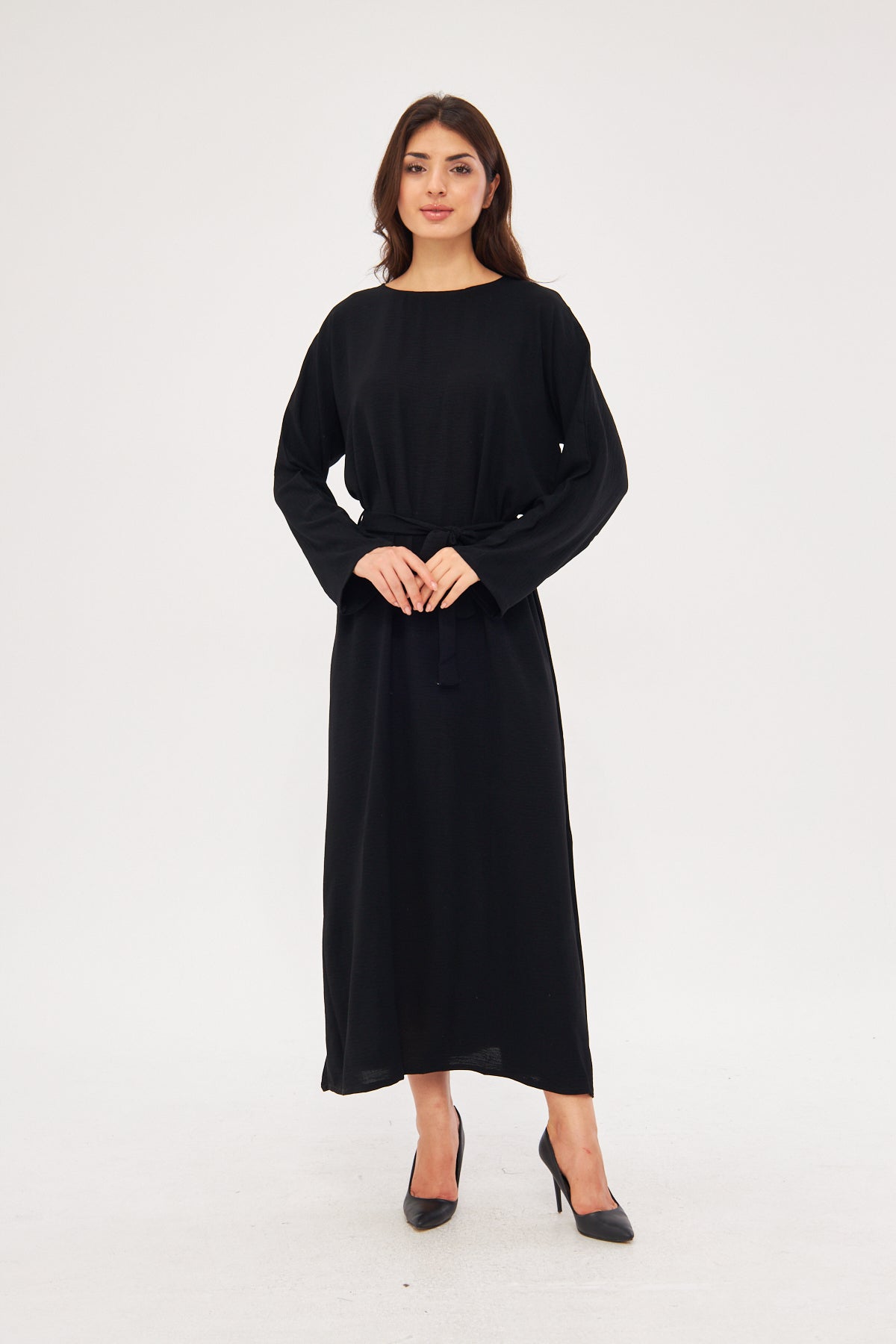 Adjustable Inner Slip Dress Long Sleeve