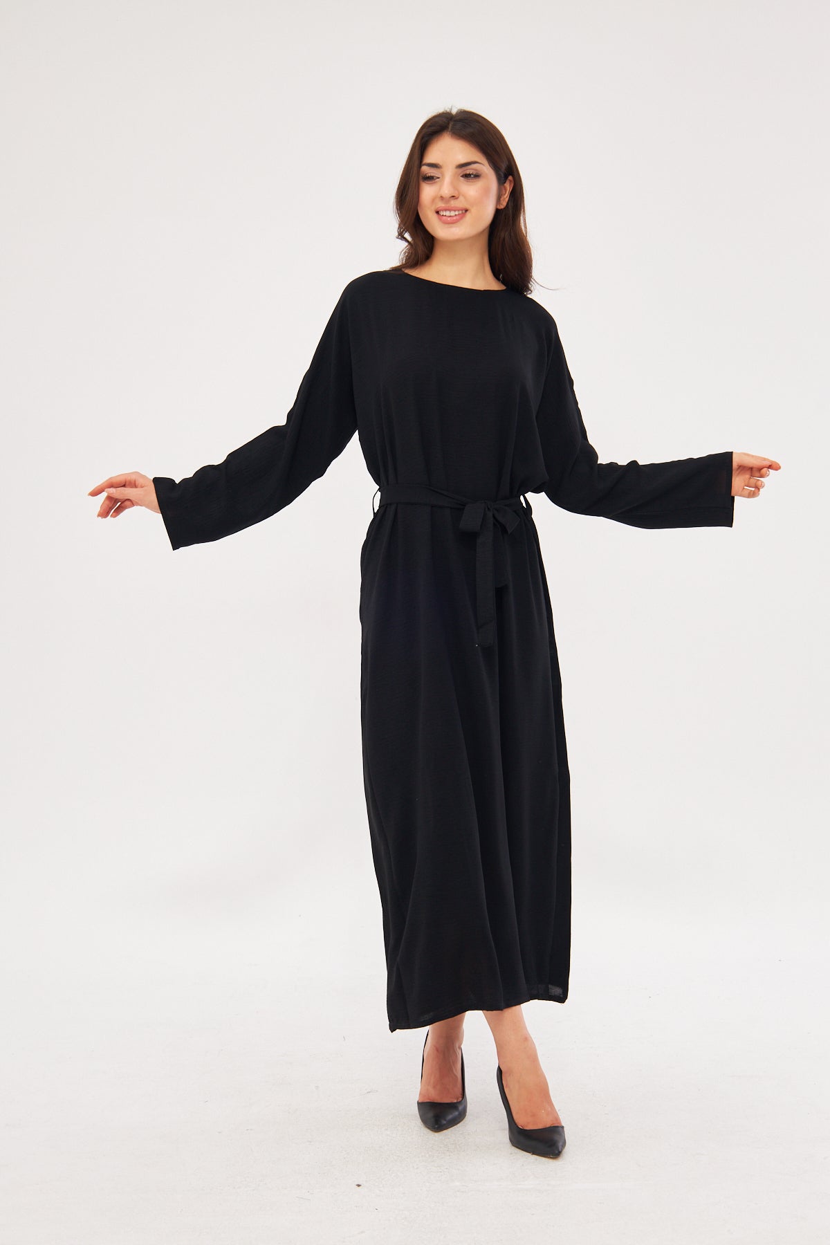 Adjustable Inner Slip Dress Long Sleeve