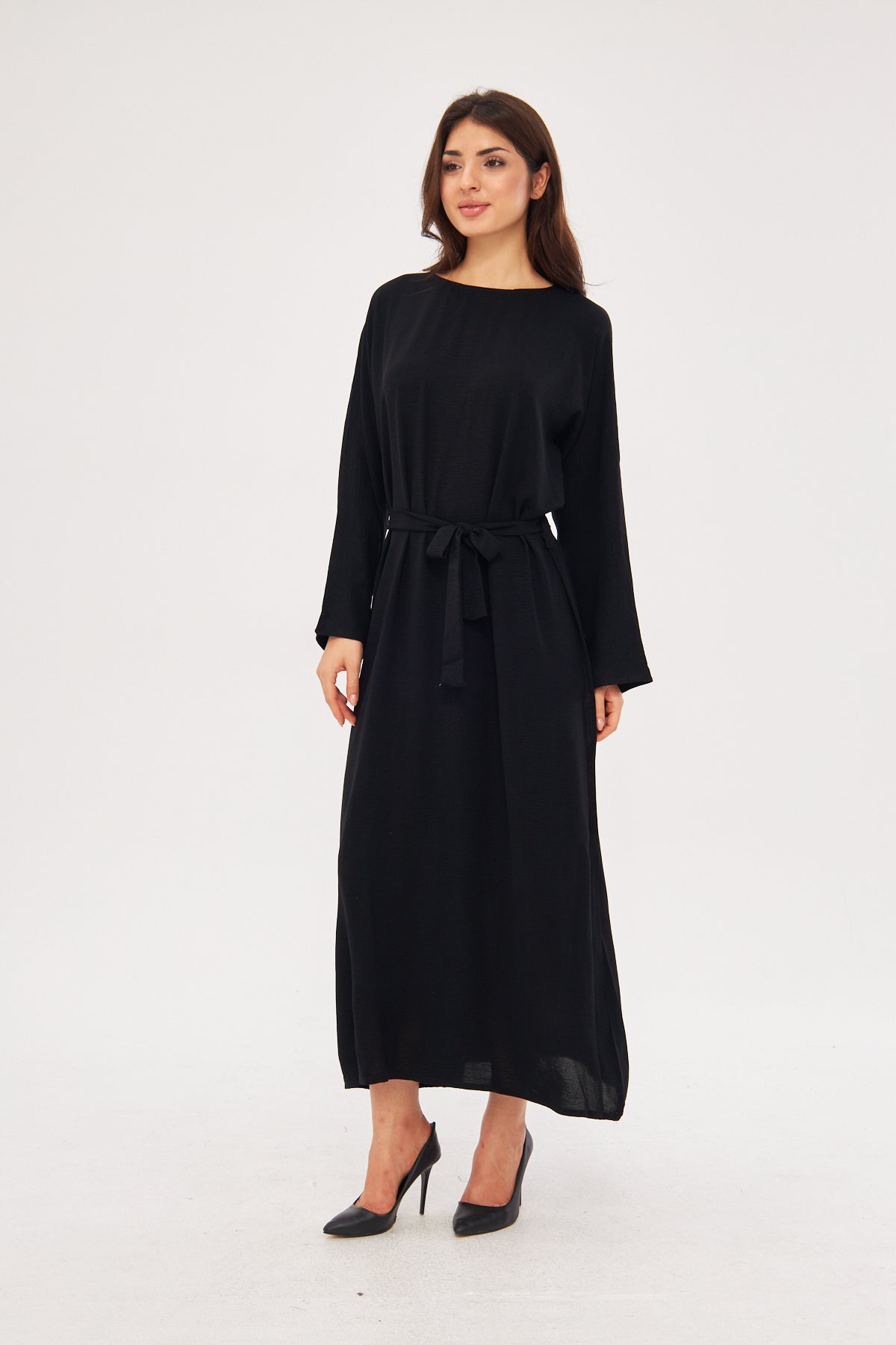 Adjustable Inner Slip Dress Long Sleeve