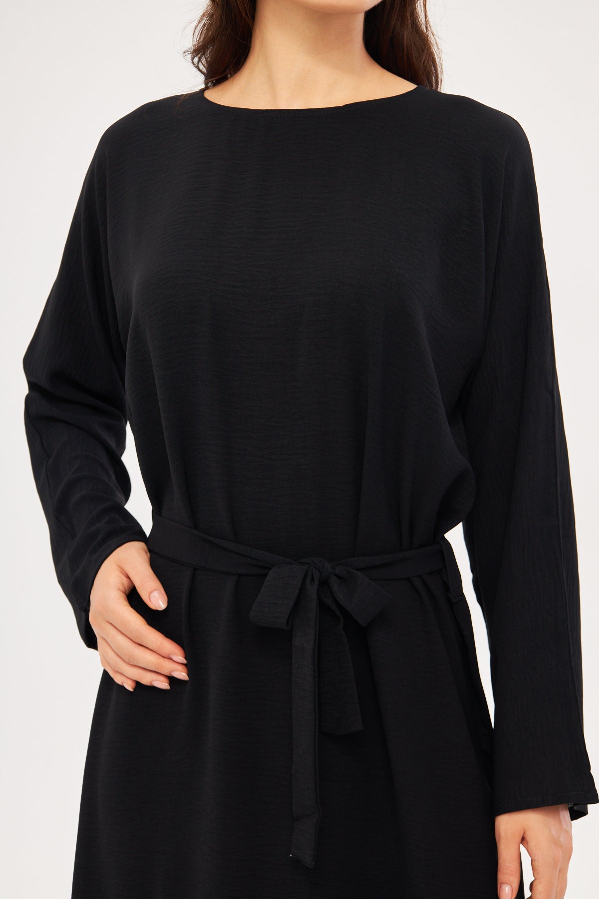 Adjustable Inner Slip Dress Long Sleeve
