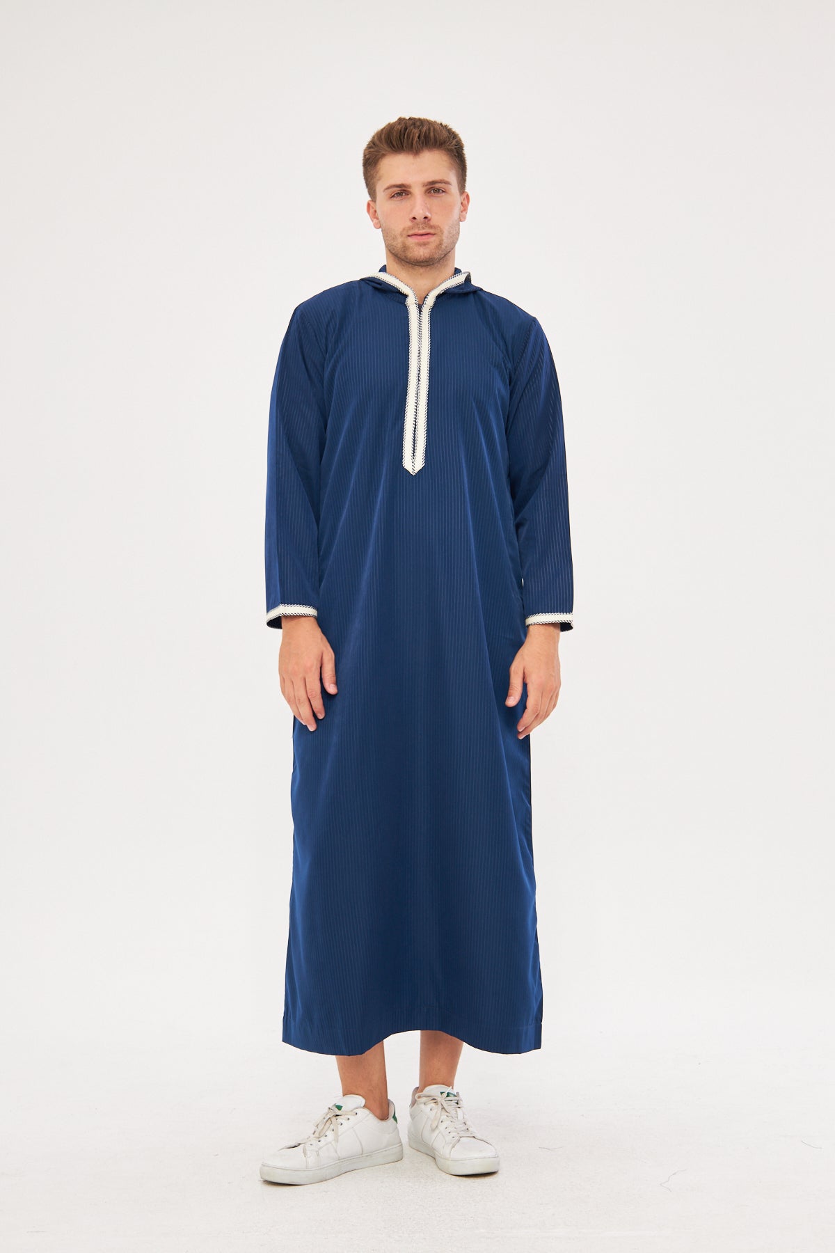 Daddy & Me - Moroccan Long Sleeve Thobe - Navy Blue